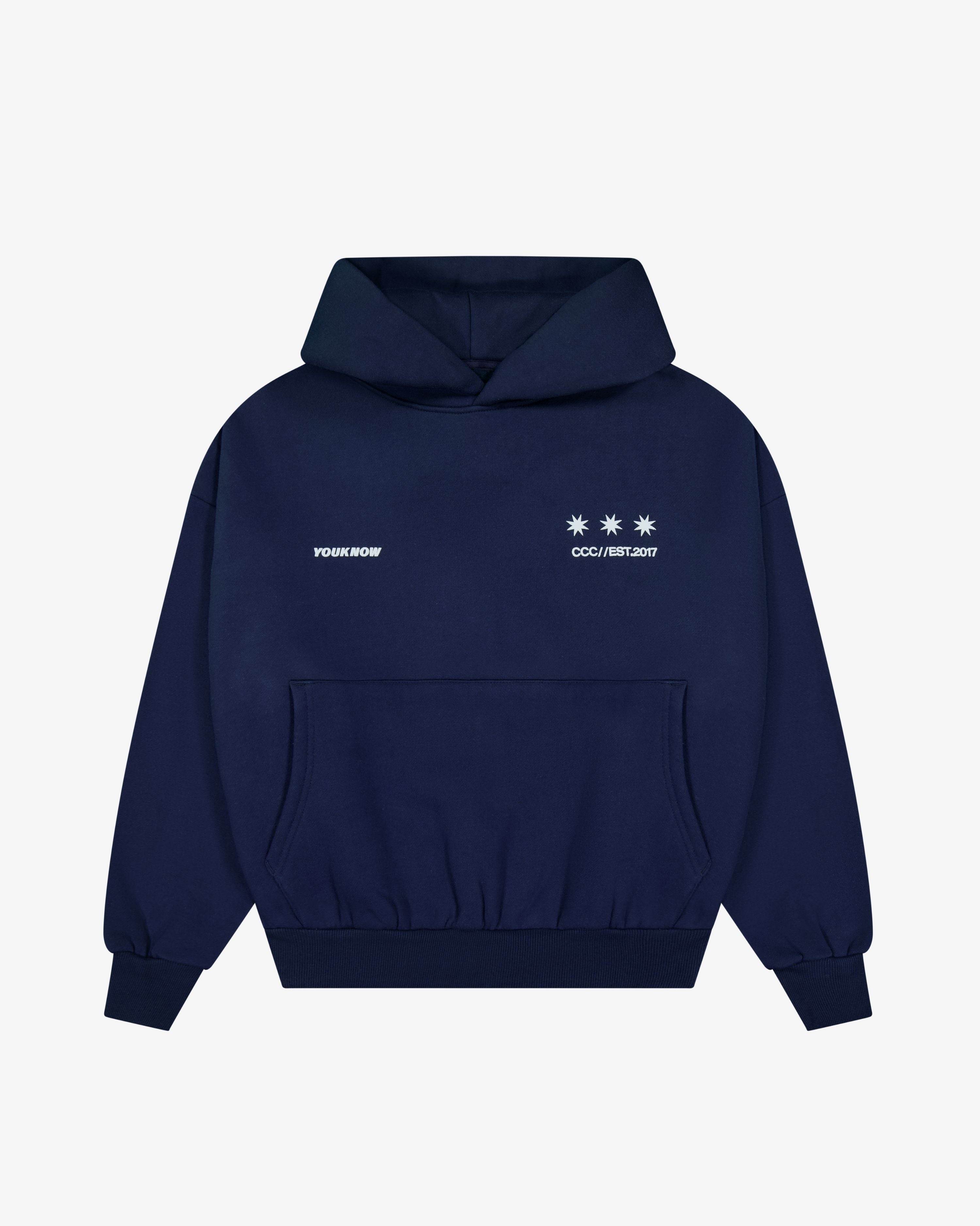 Big Back Hoodie | Navy Ice