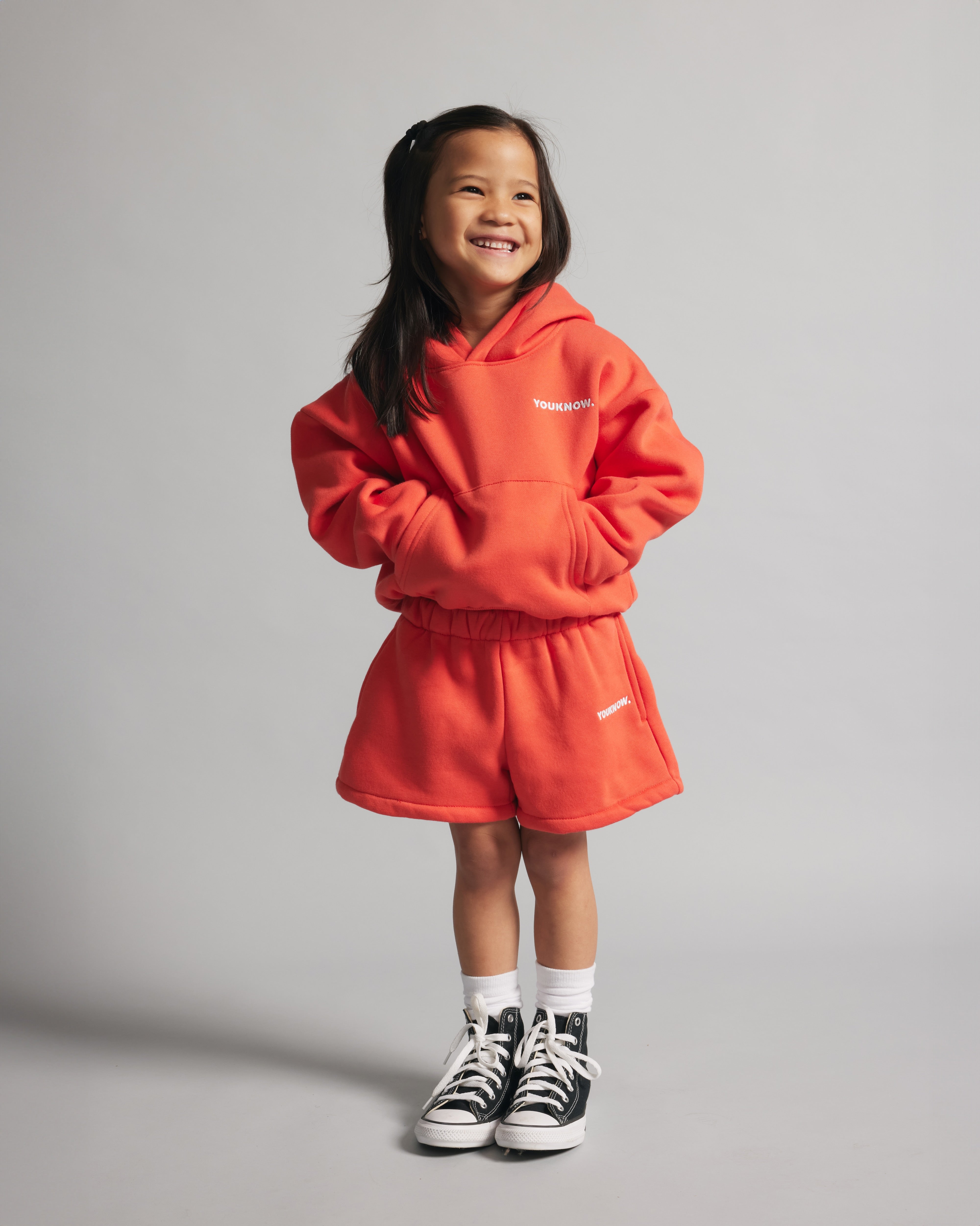 Kids Core Box Hoodie | Persimmon