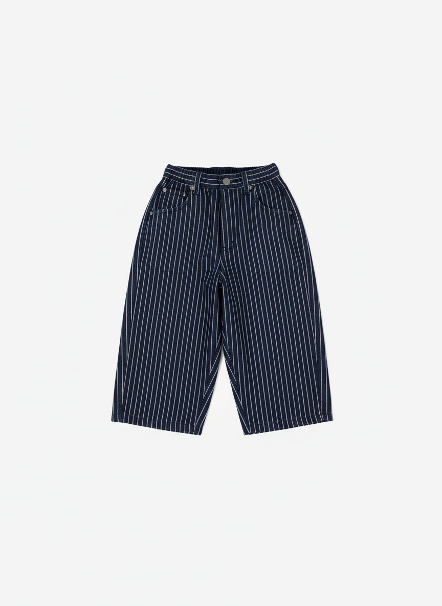 Kids Barrel Leg Jeans | Pinstripe