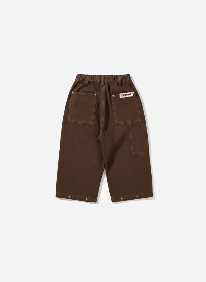 Kids Barrel Leg Jeans | Chocolate
