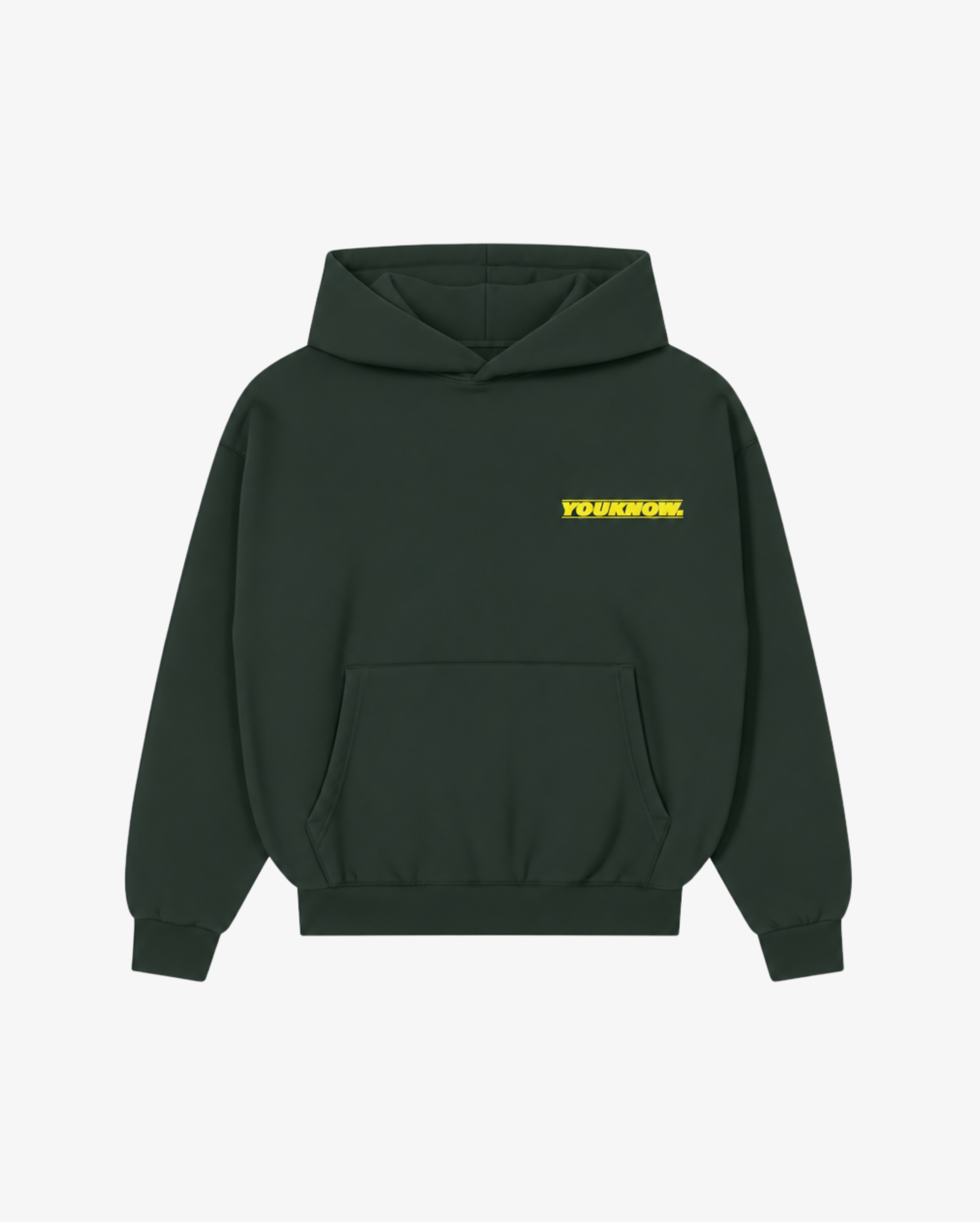 Daytona Hoodie 2.0 in Dark Moss - back