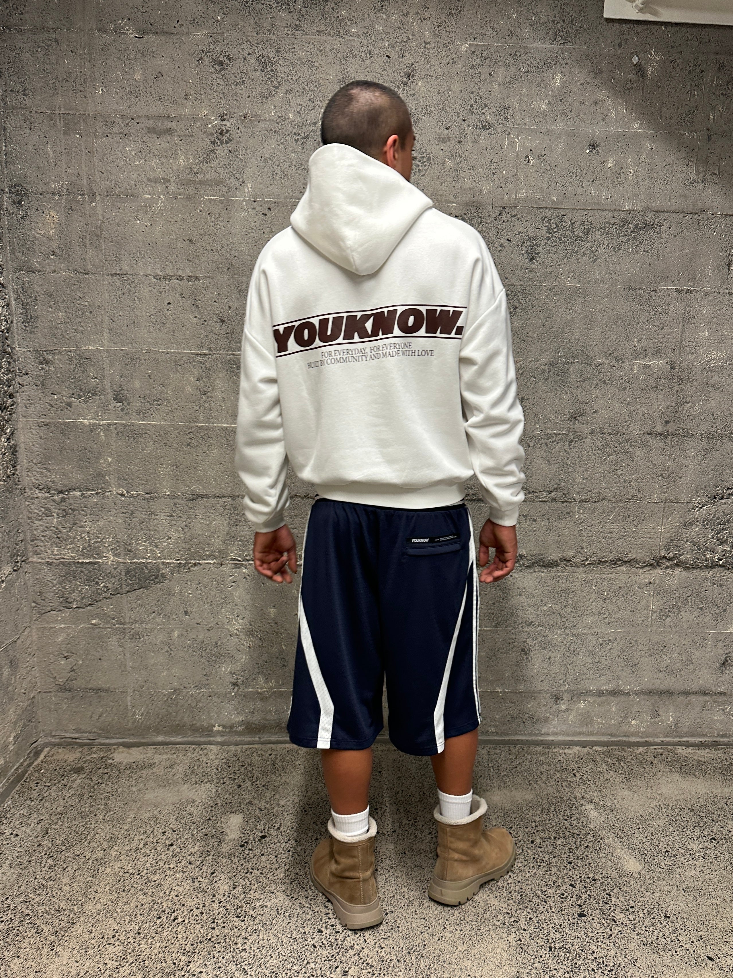 Daytona Hoodie 2.0 in Off White - detail