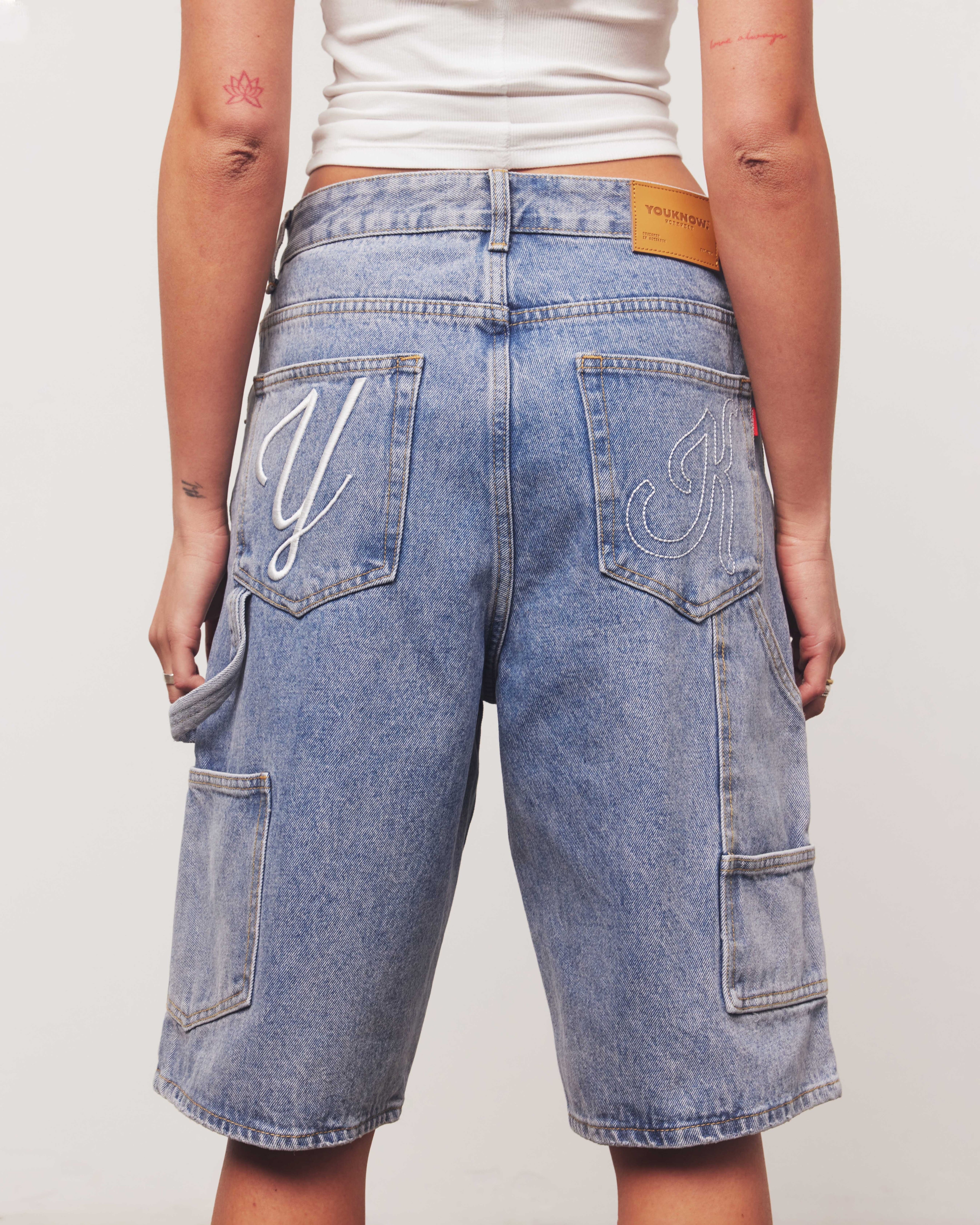 Denim Jorts | Light Wash