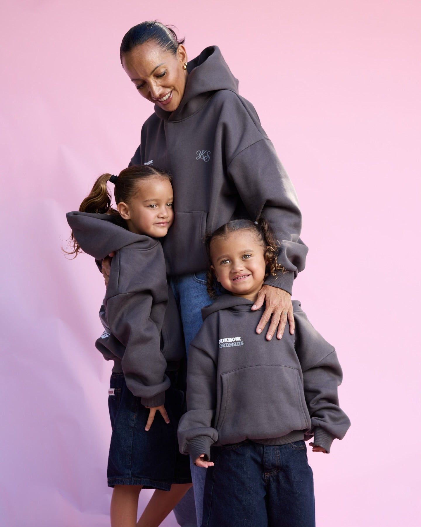 YK Kids x Steedmans Hoodie | Charcoal