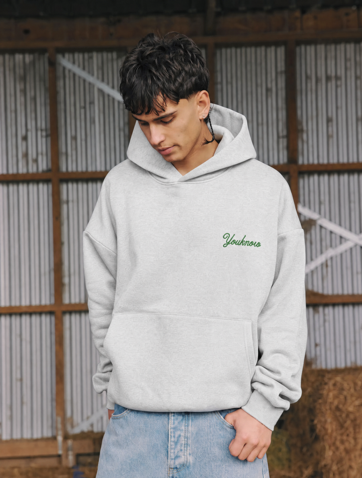 Edition Box Hoodie | White Marle-2