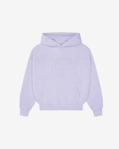 Distressed Applique Hoodie | Washed Lavender