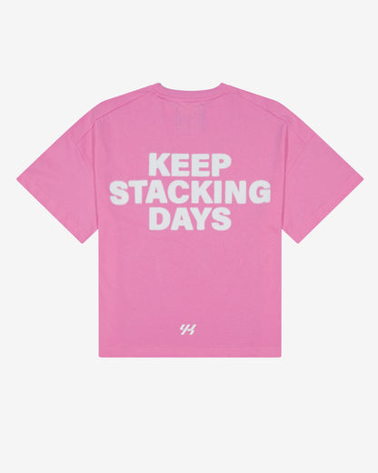 YK Move Stacking Days Tee | Pink