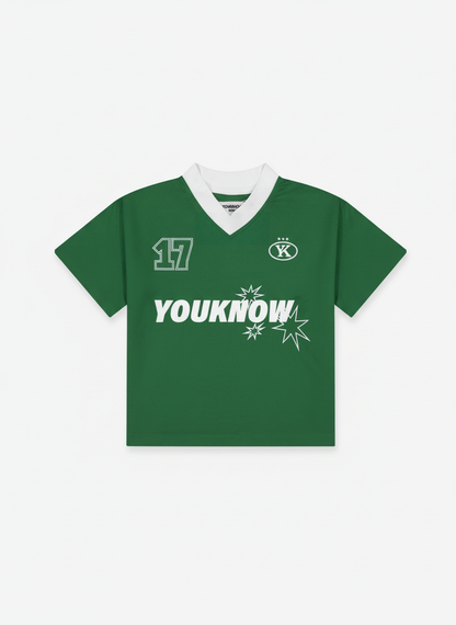 Kids Football Top | Kelly Green