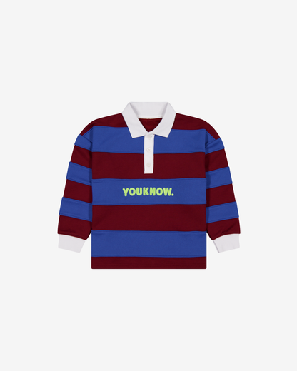 Kids Rugby Longsleeve | Blue Stripe