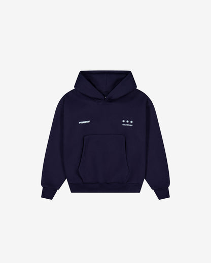 Kids Big Back Hoodie | Navy Ice