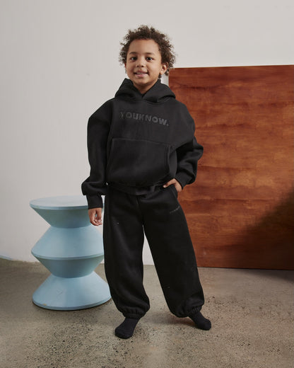 Kids Applique Block Set | Black/Black