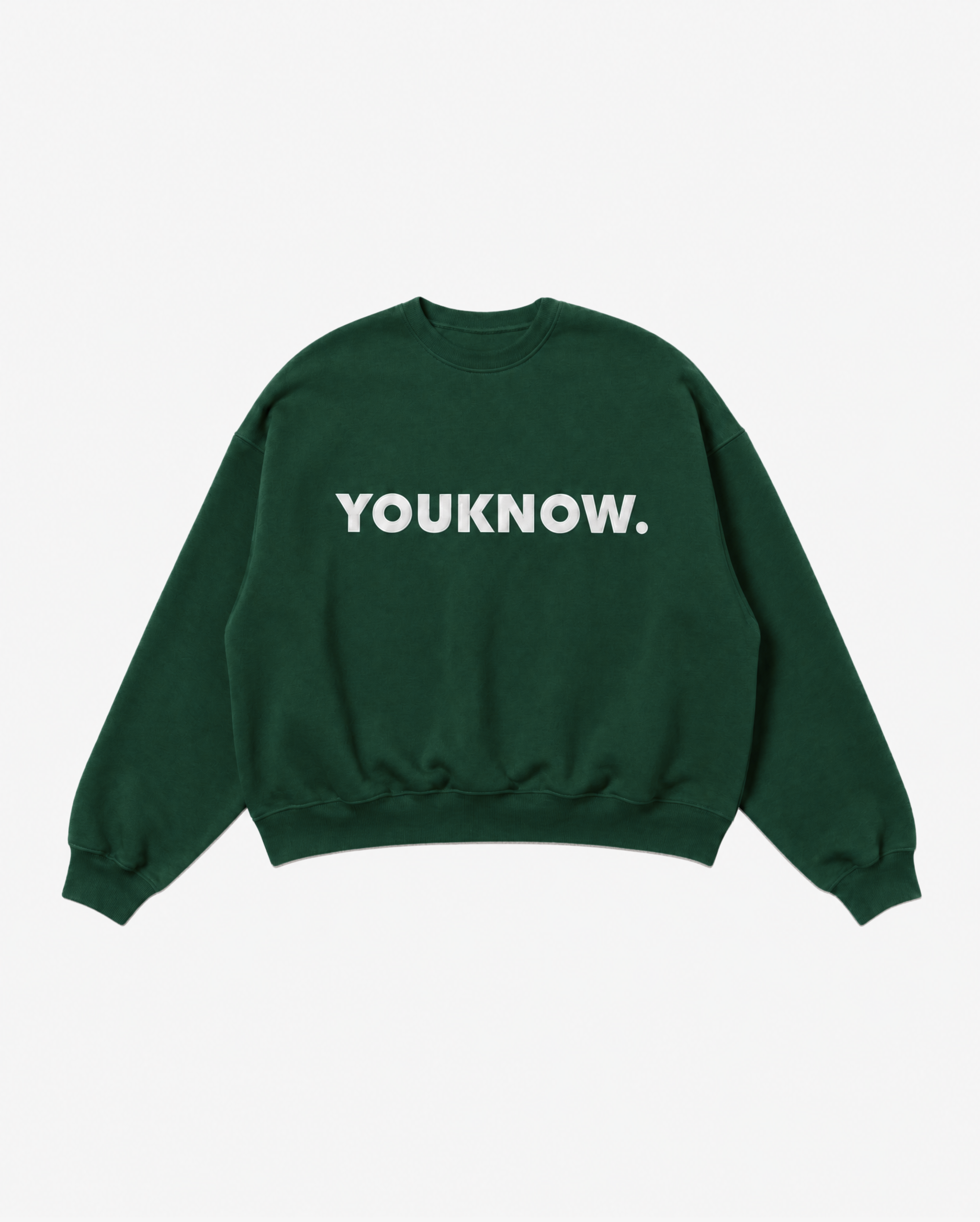 Applique Block Crew | Forest Green