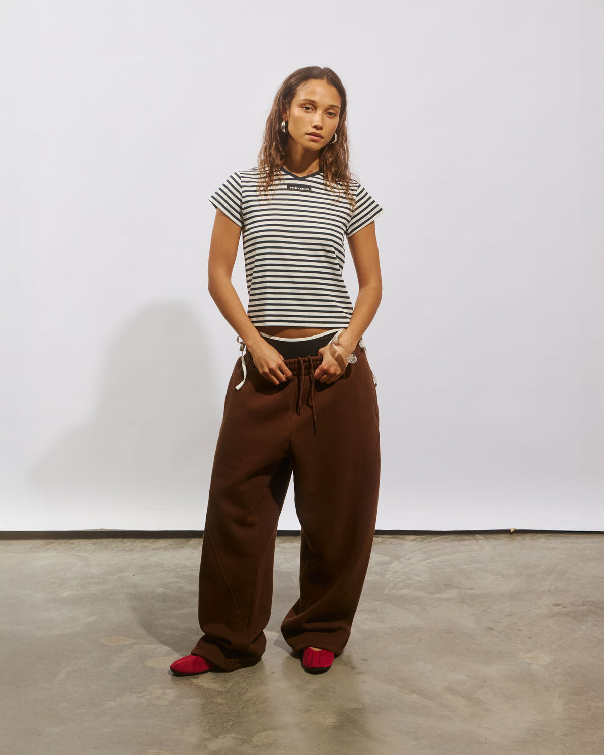 Relaxed Baby Tee | Blue Stripe-5