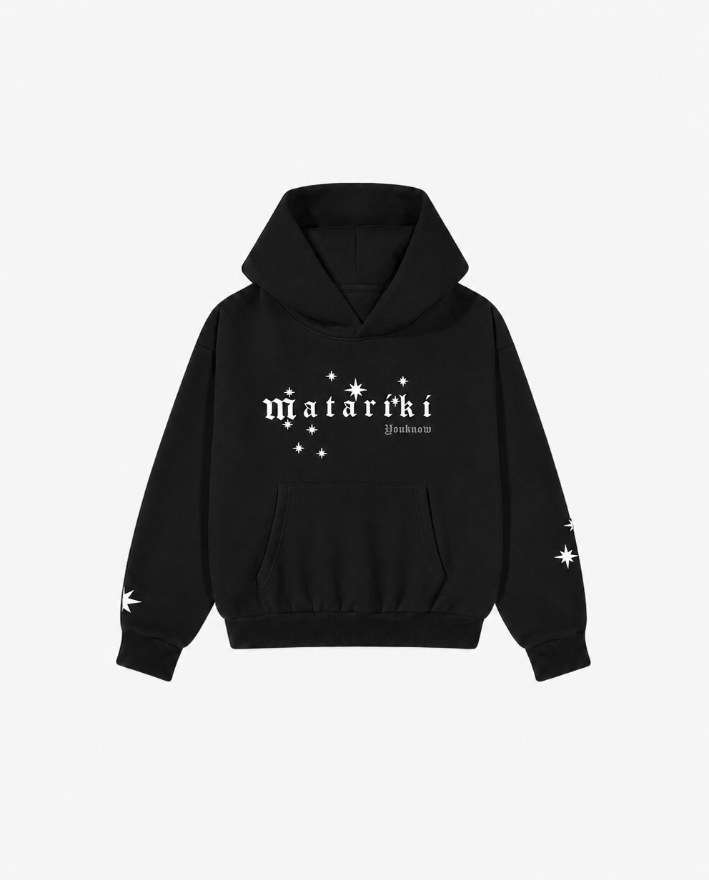 Kids Matariki Hoodie | Black
