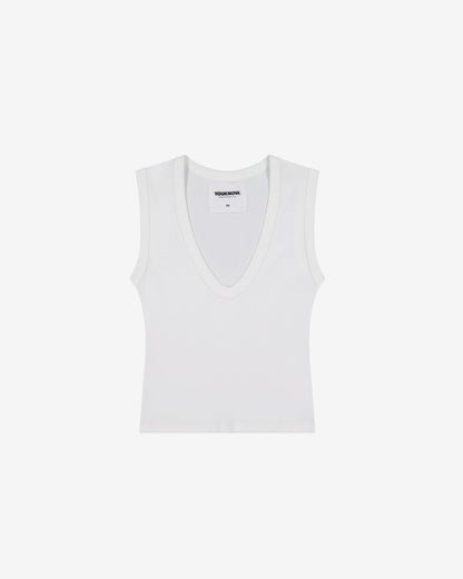 Nothing Deep V Tank | Cloud White