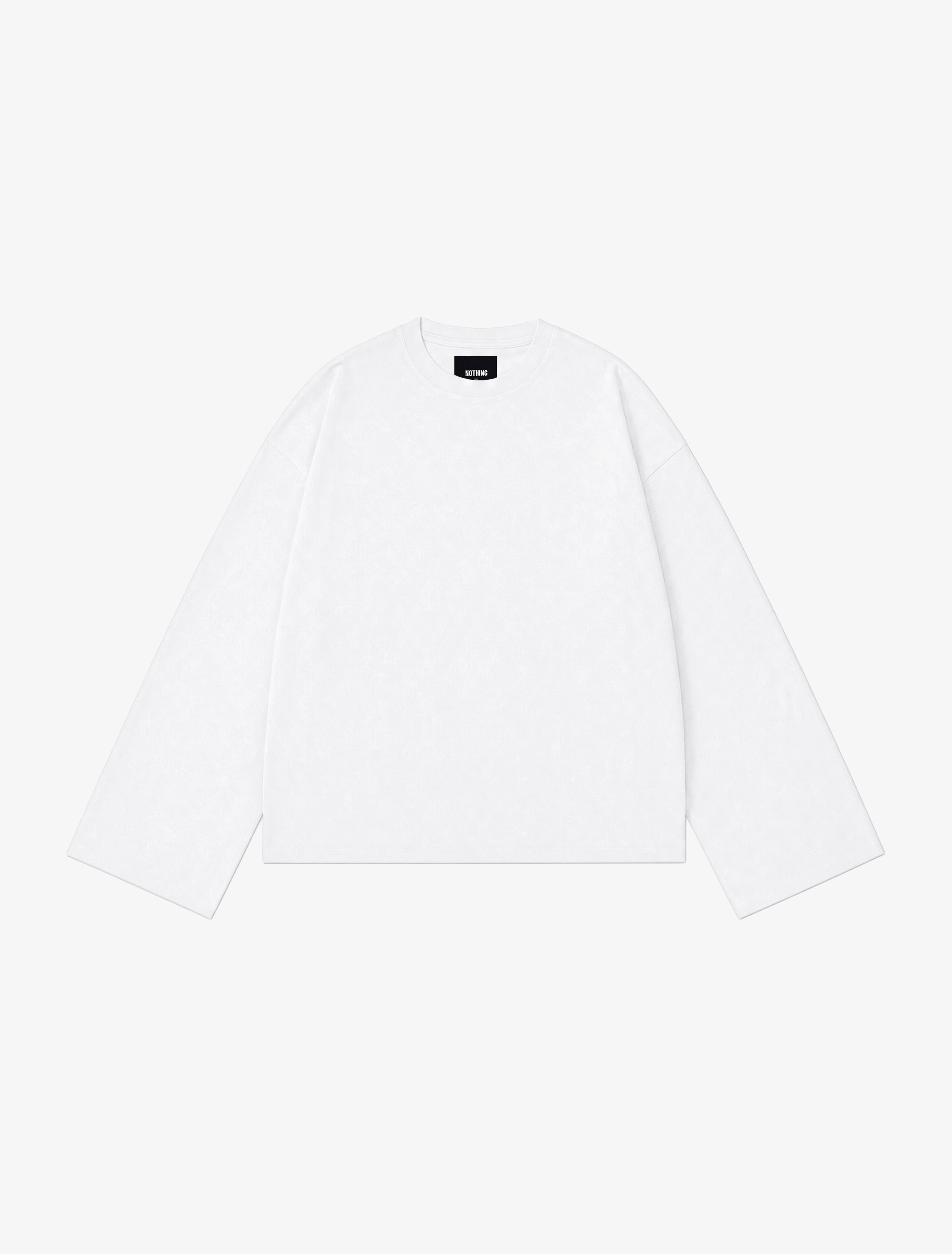 Nothing Wide Long Sleeve Tee | Cloud White-4