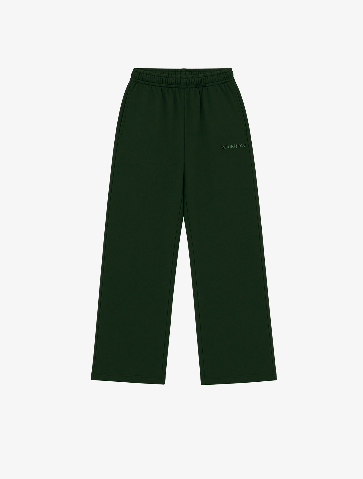 Core Essentials Wide Leg Pants | Forest Green-1