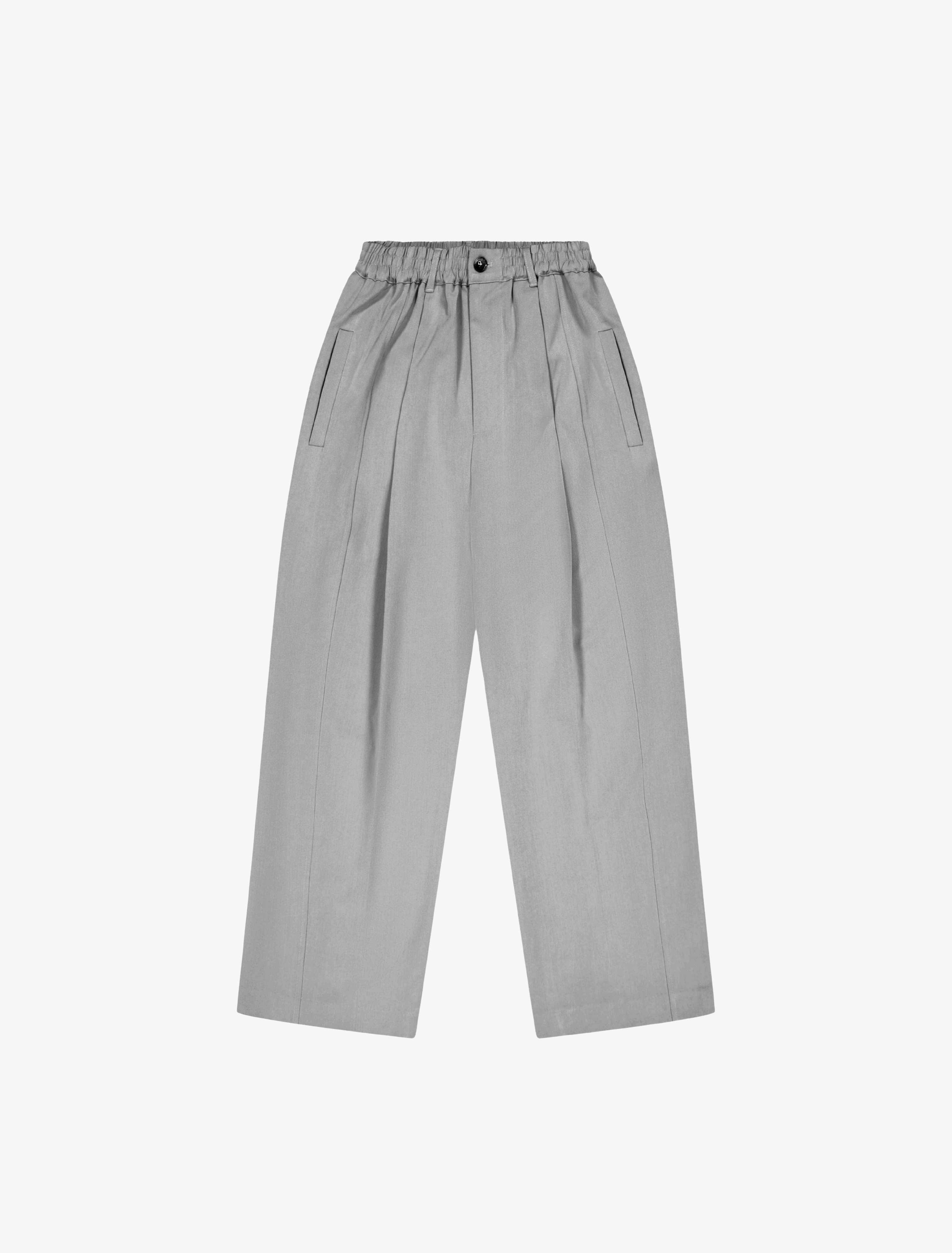 Nothing Draped Pleated Pants | Charcoal-1
