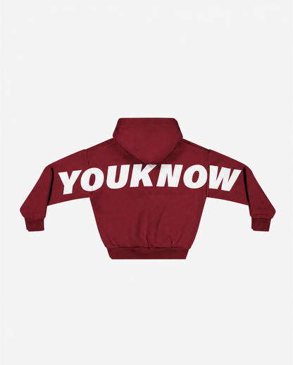 Kids Big Back Hoodie | Maroon