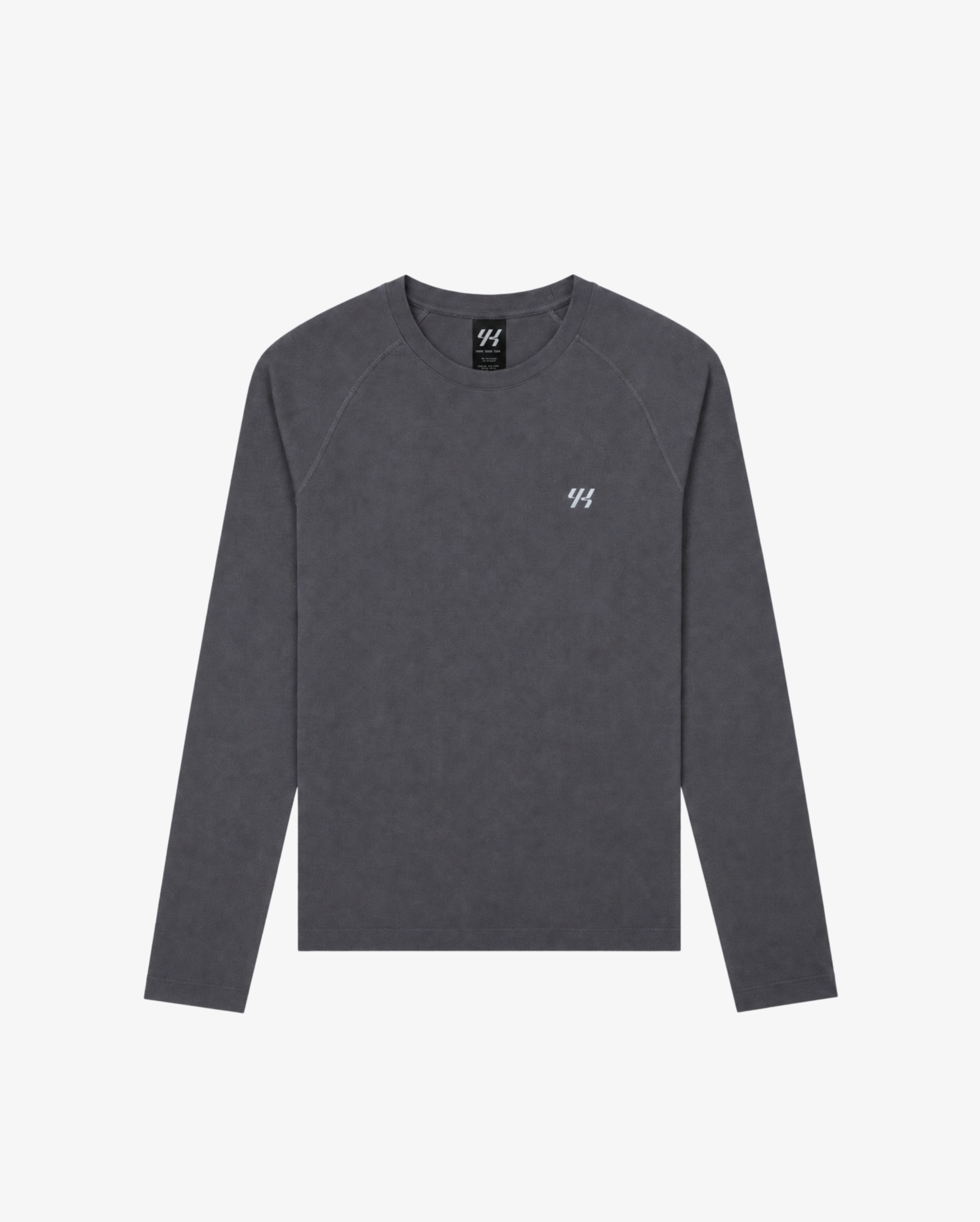 YK Move Fitted LS Tee | Charcoal-1
