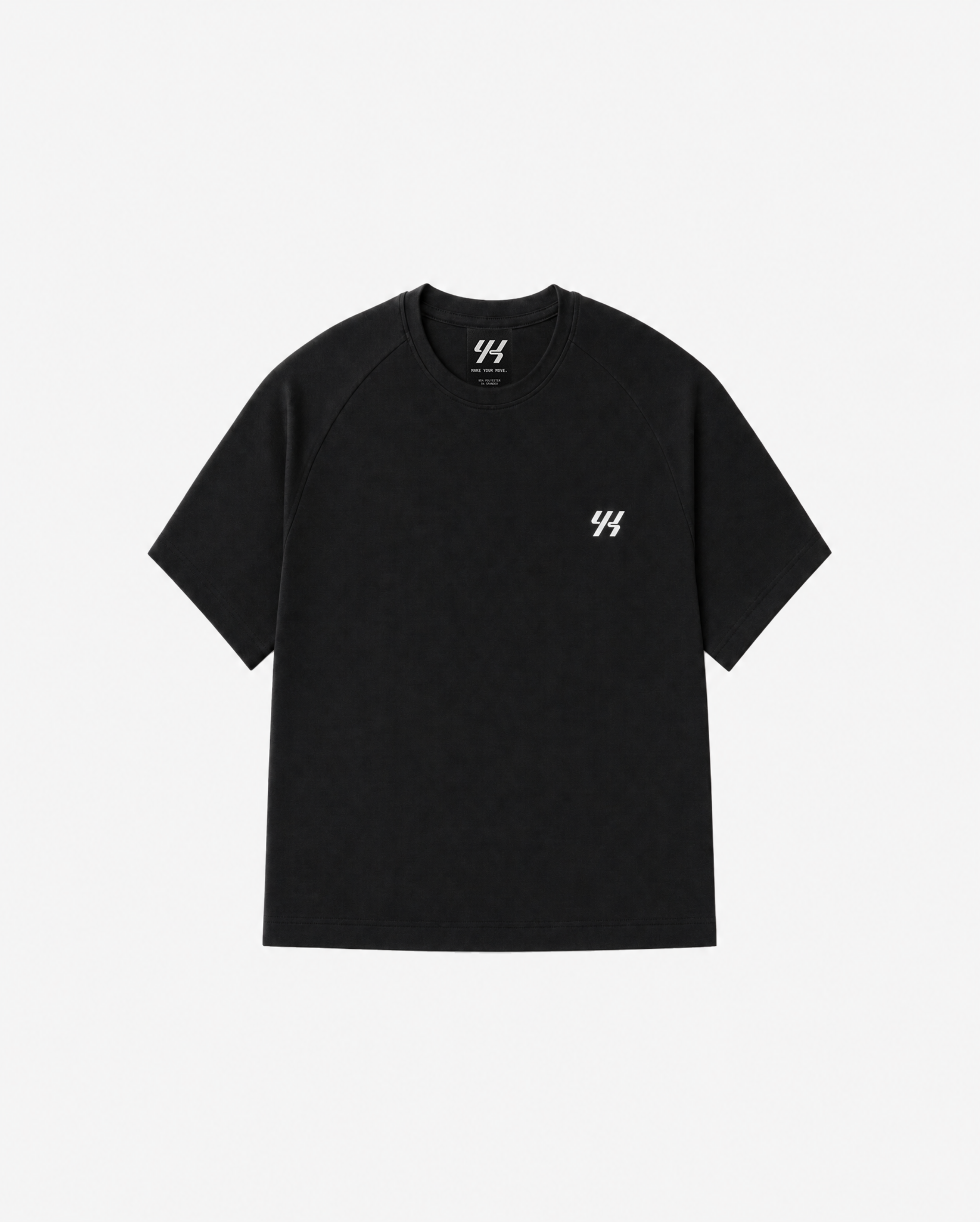YK Move Fitted SS Tee | Black-1