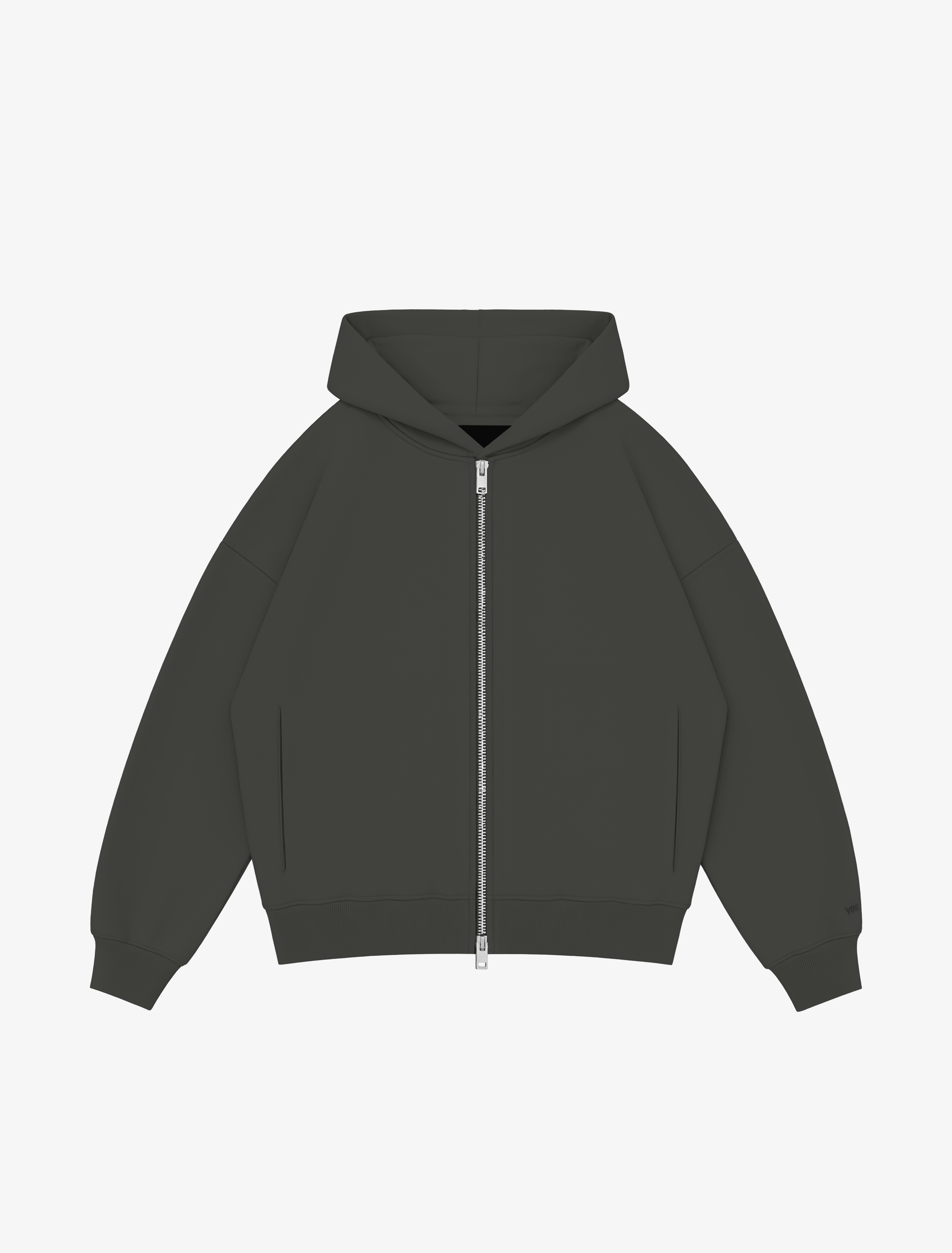 Nothing Form Zip-Up Hoodie | Shadow Grey-1