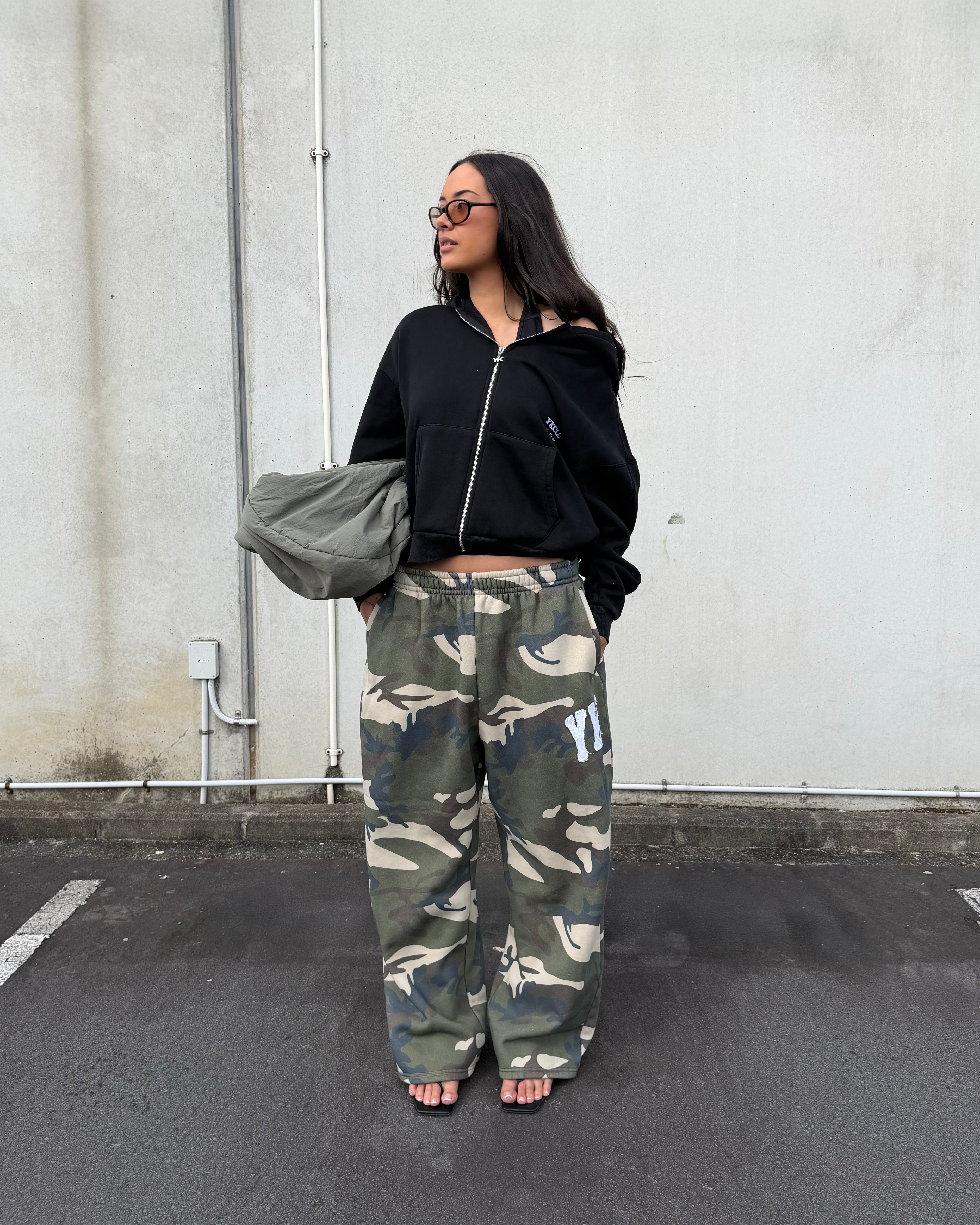 Wide Leg Pants | Camo-2