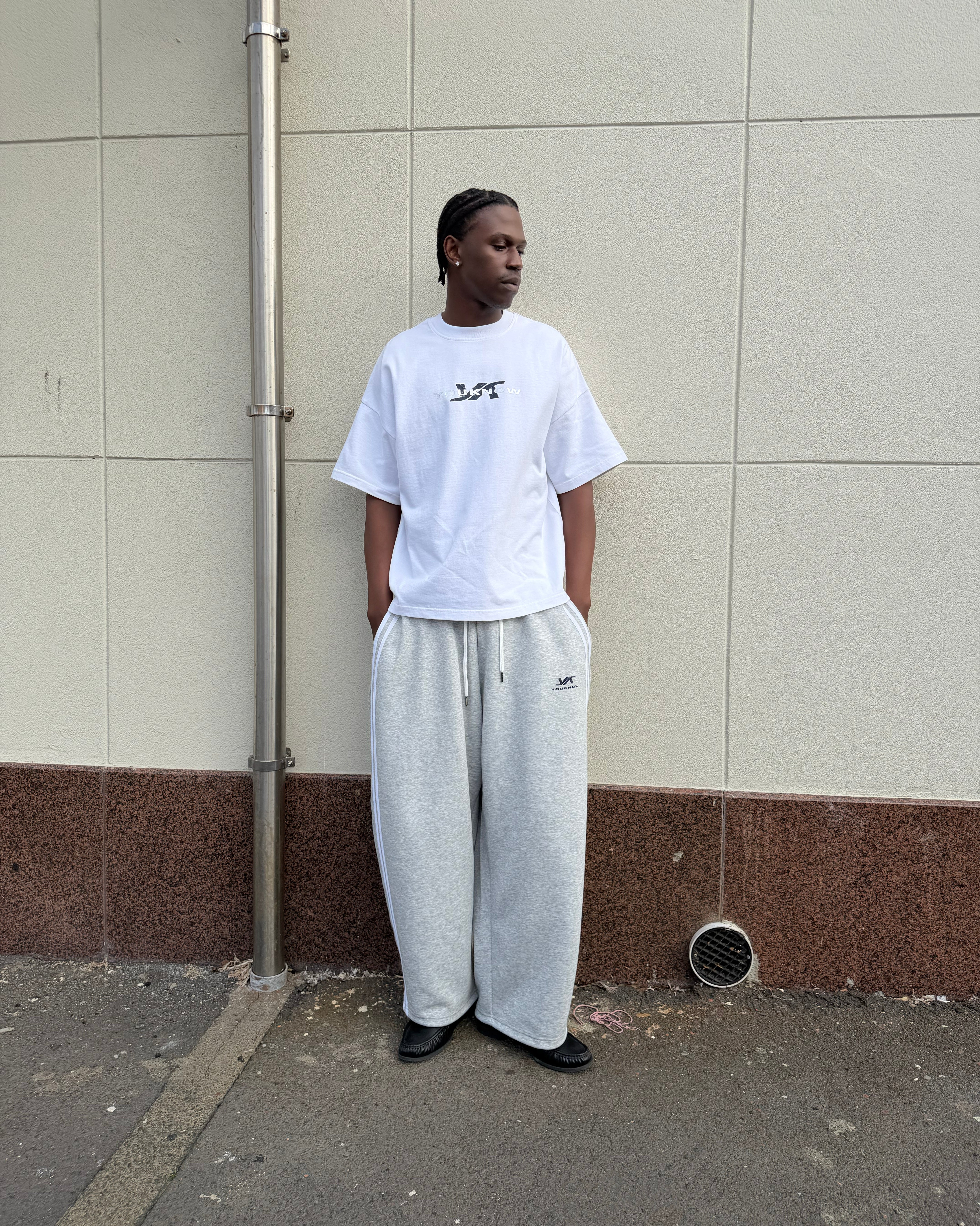 Blaze Barrel Sweatpant | Grey Marle-3