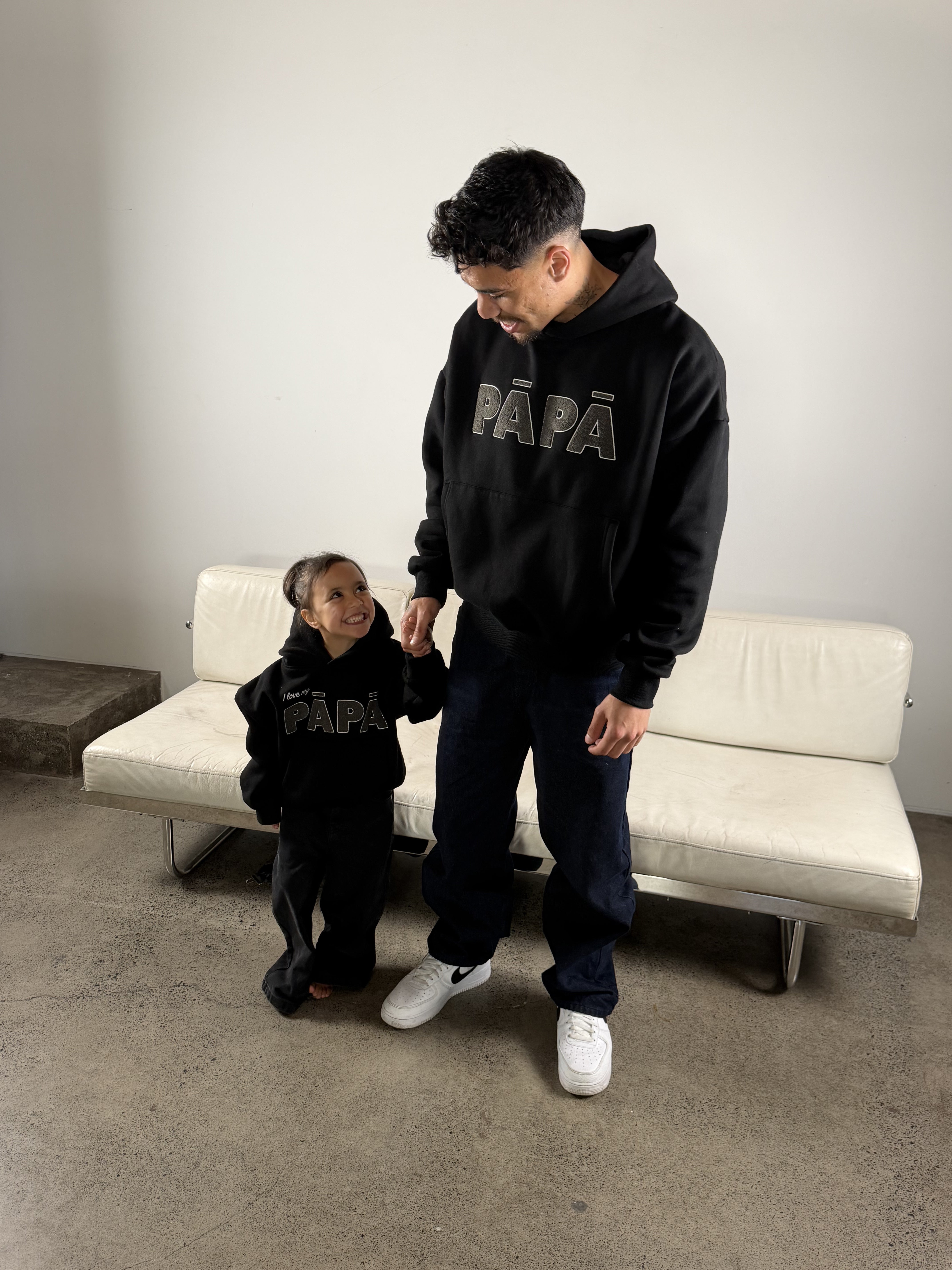 YK Pāpā Hoodie | Black-3
