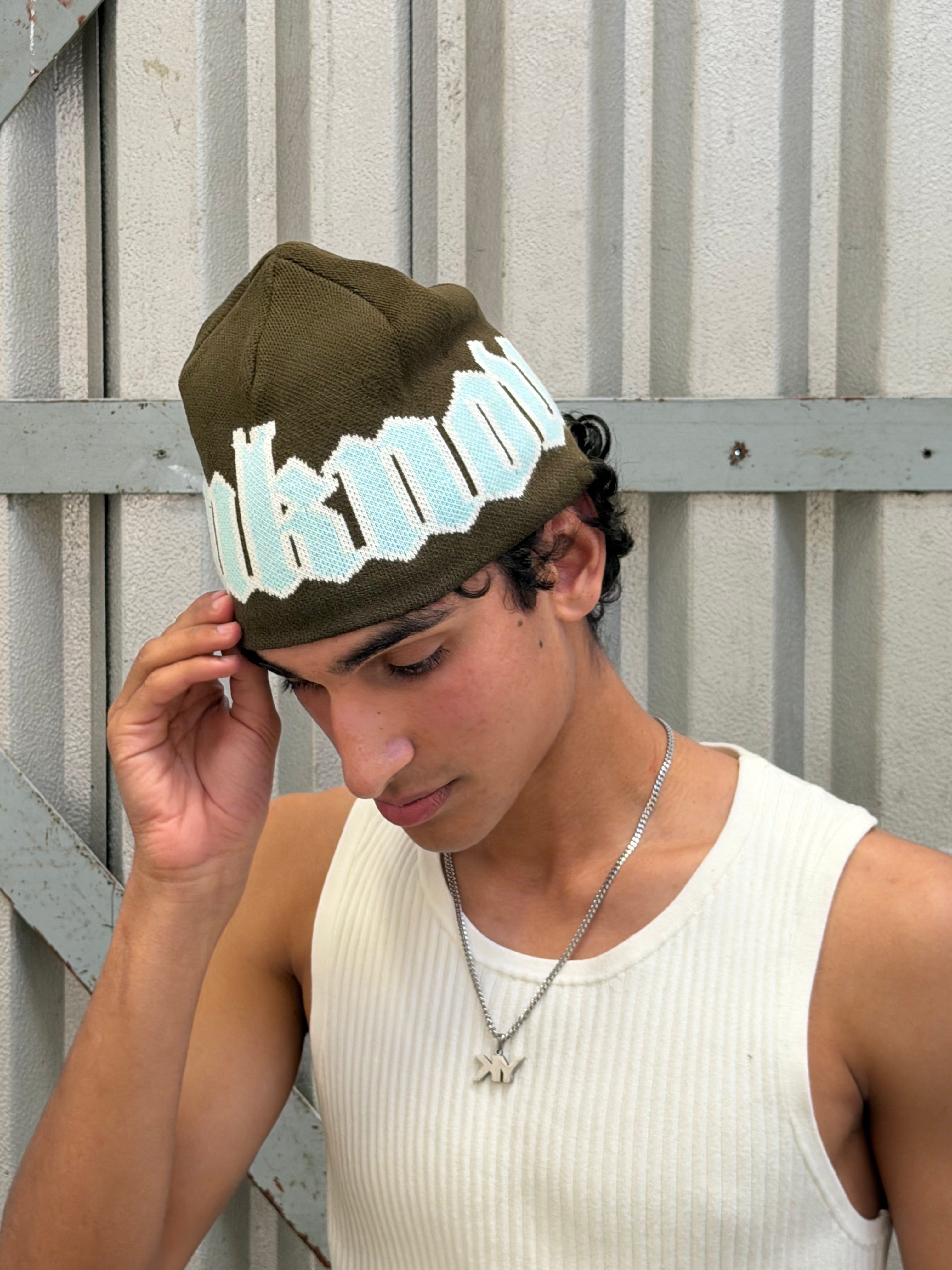 Jacquard Beanie | Olive