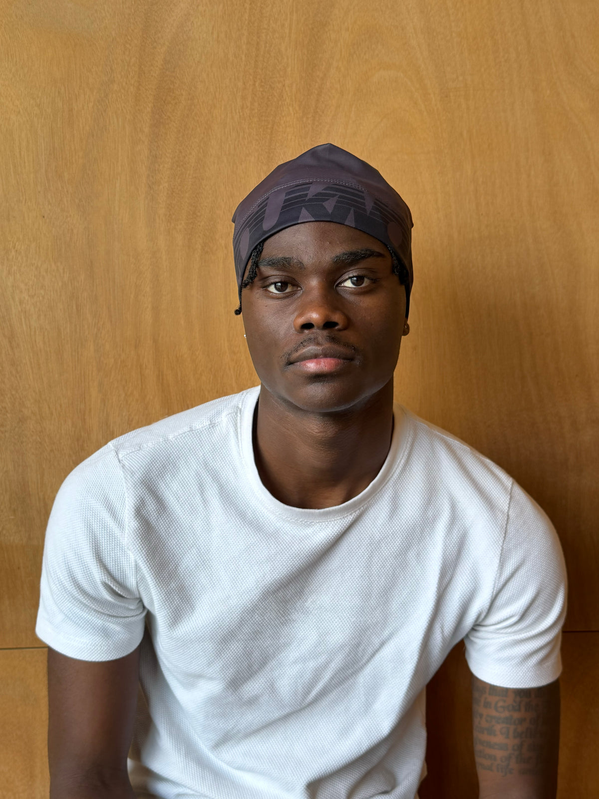 Script Skull Cap | Black-2