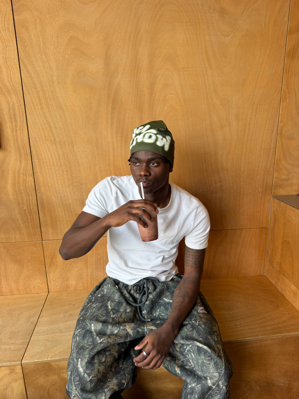 Spray Skull Cap | Green