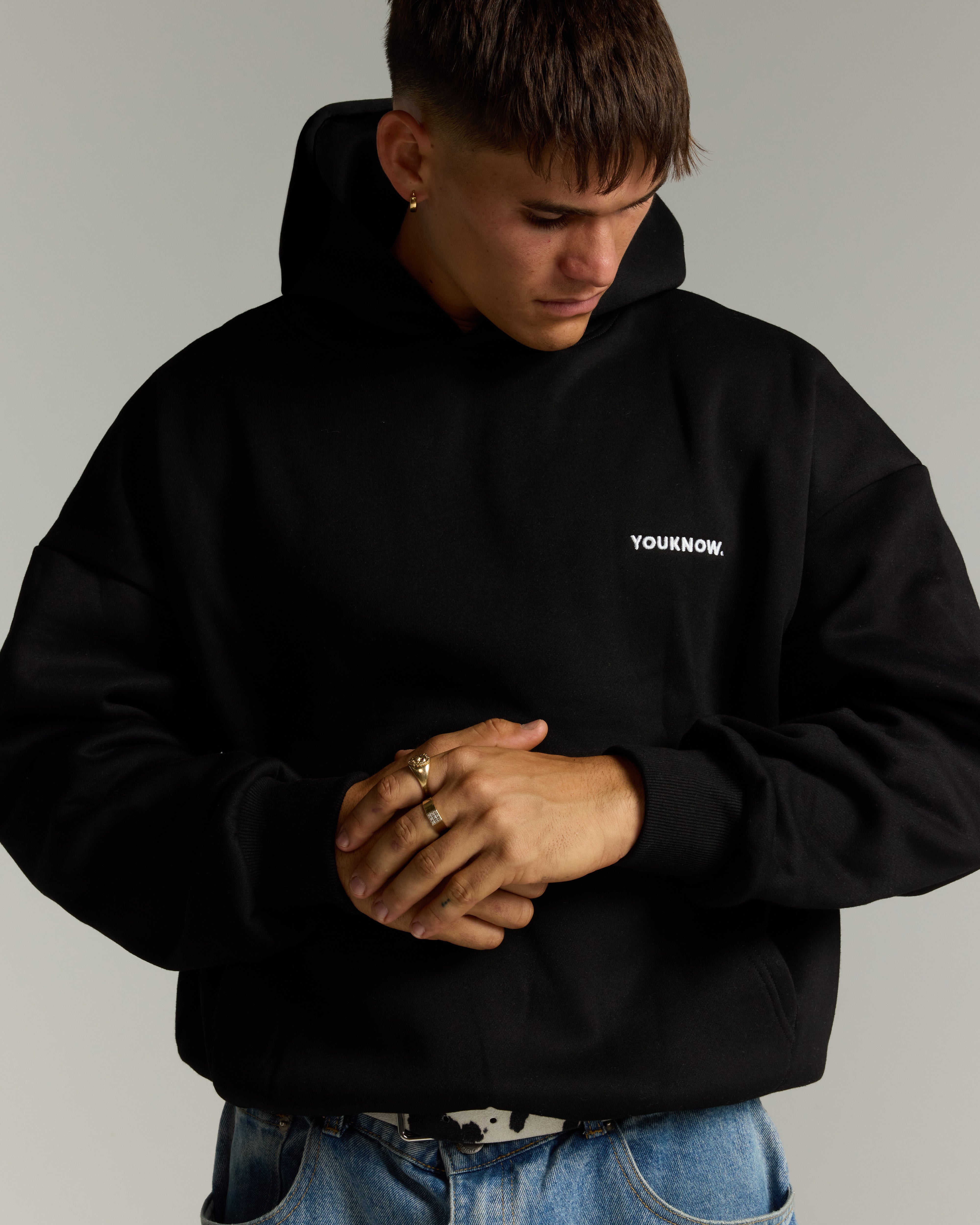 Core Box Hoodie | Black-5