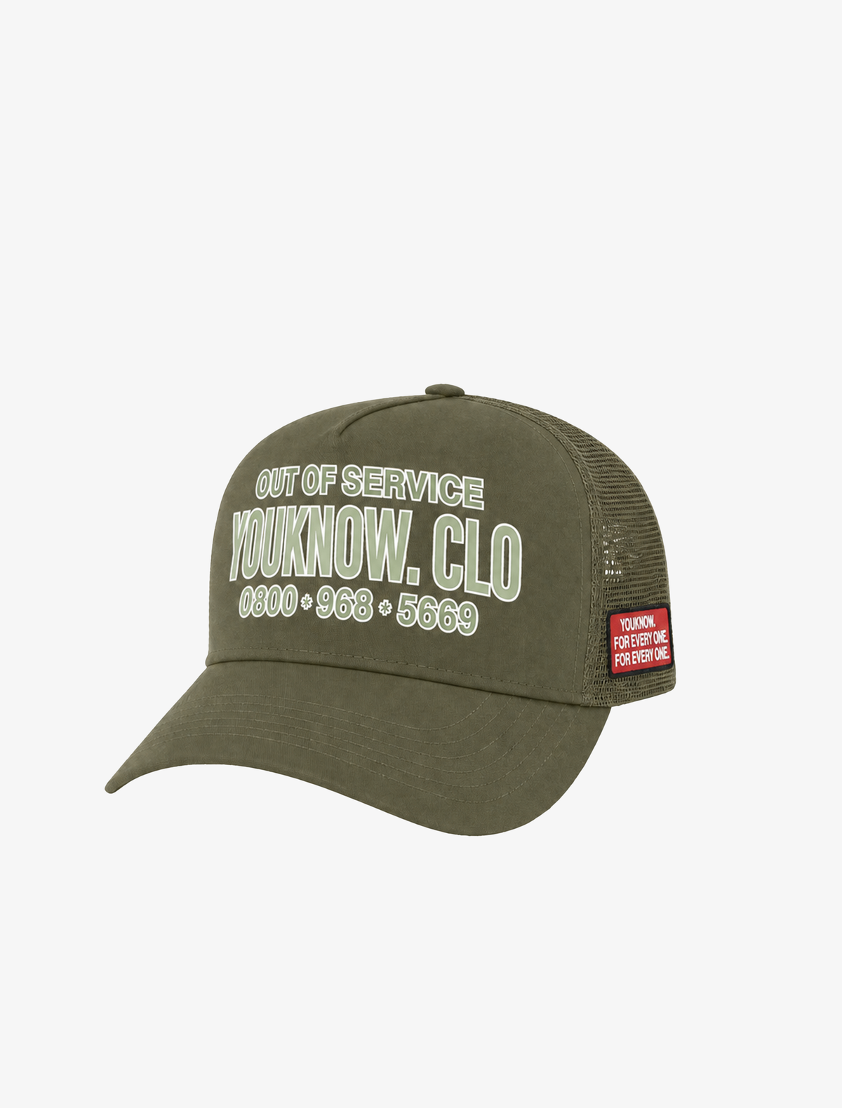 Out of Service Trucker Cap | Olive-1