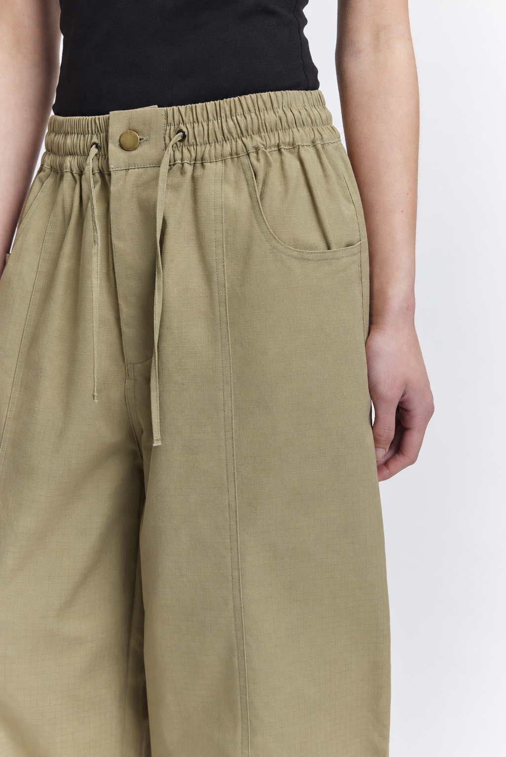 Ripstop Balloon Pants | Beige-4
