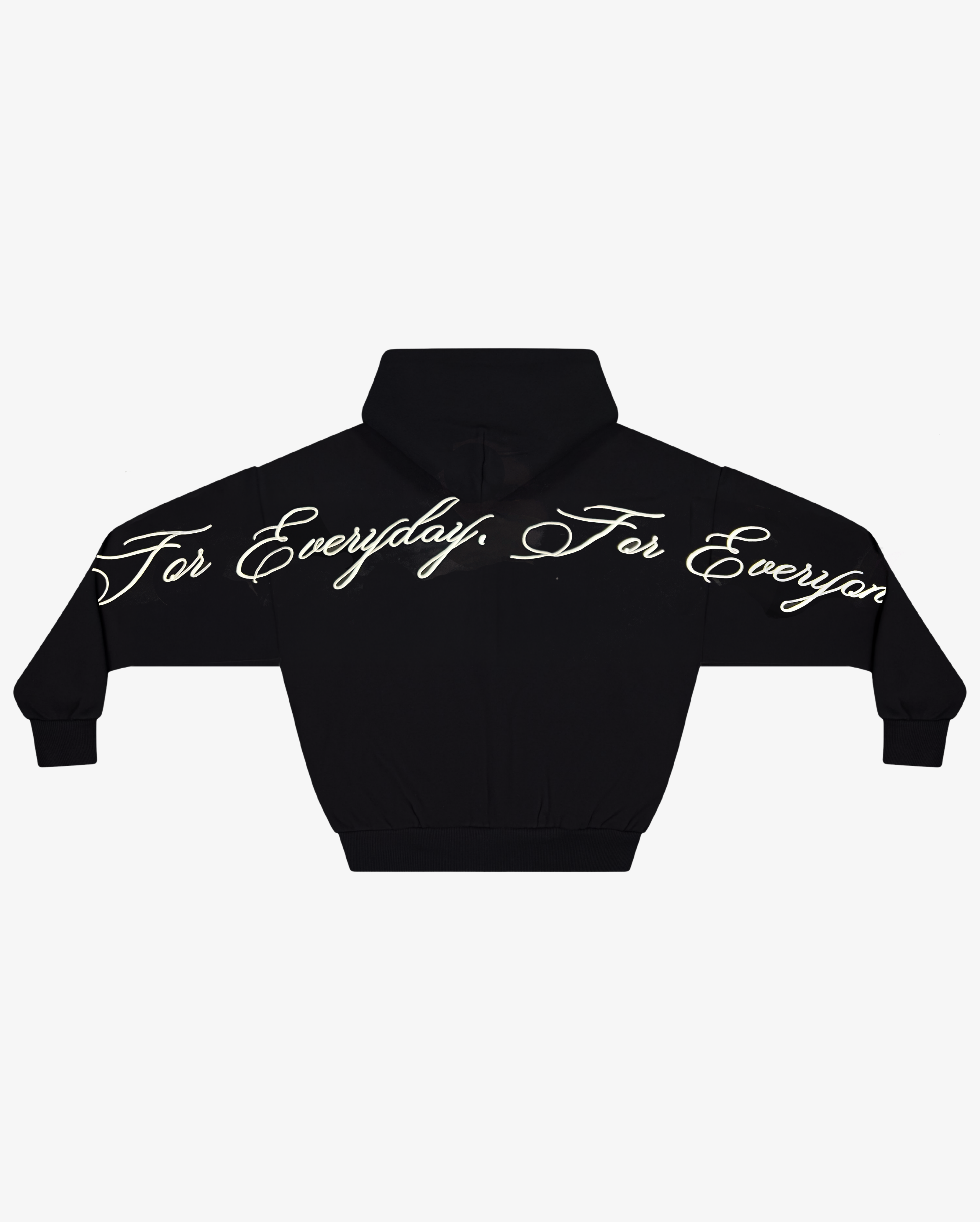 Script Hoodie in Black