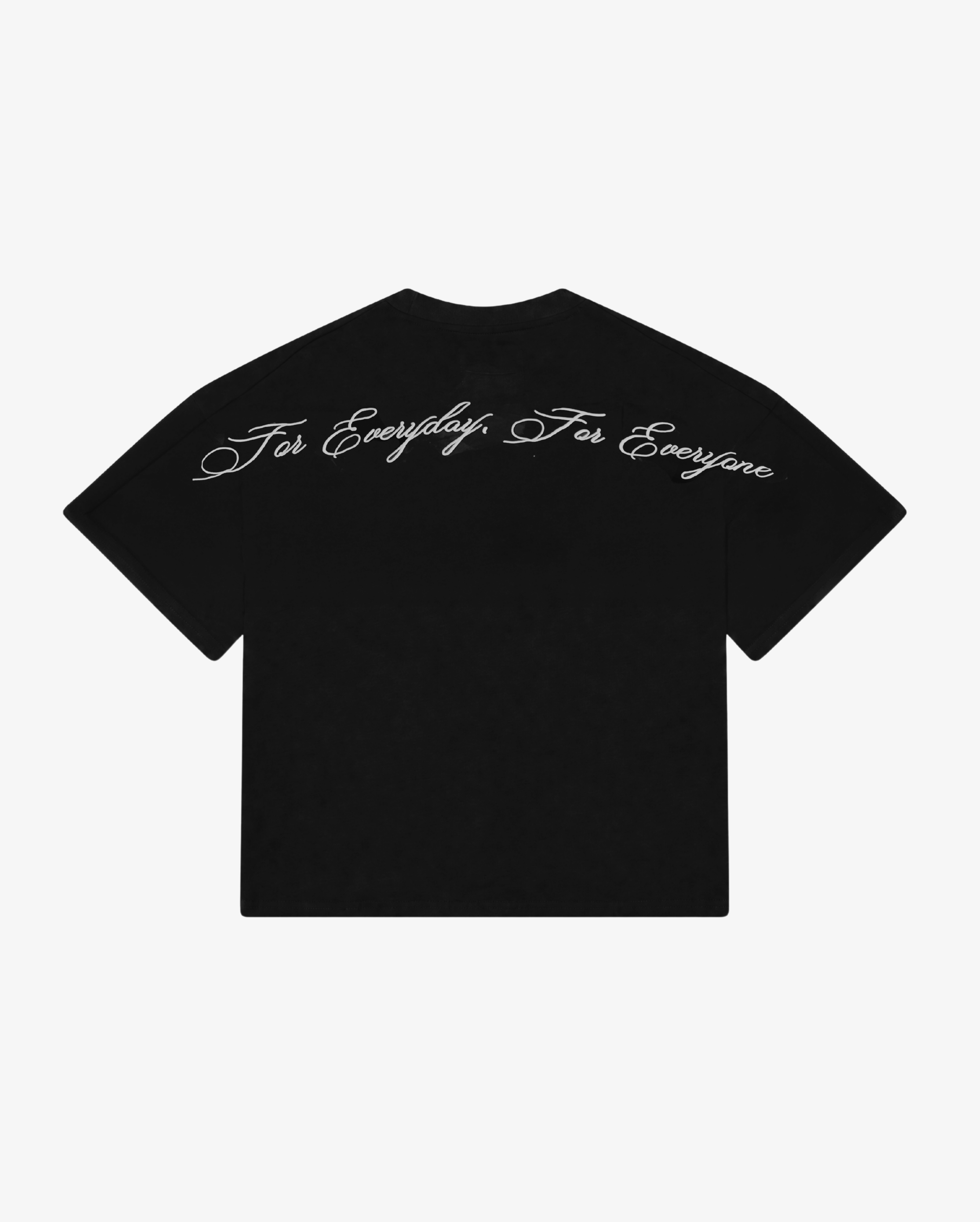 Script Tee in Black