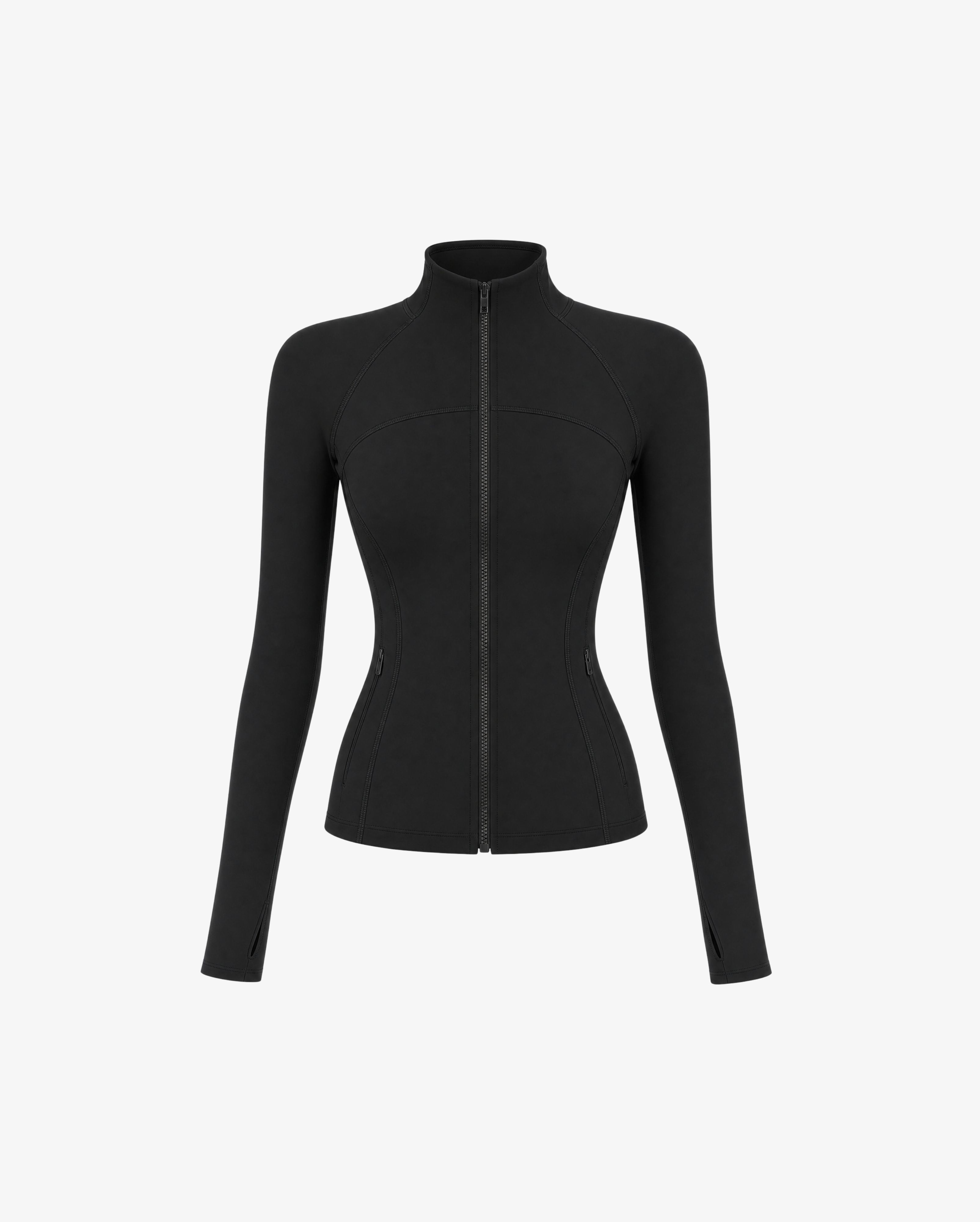 YK Move Sculpt Zip Jacket | Black-1