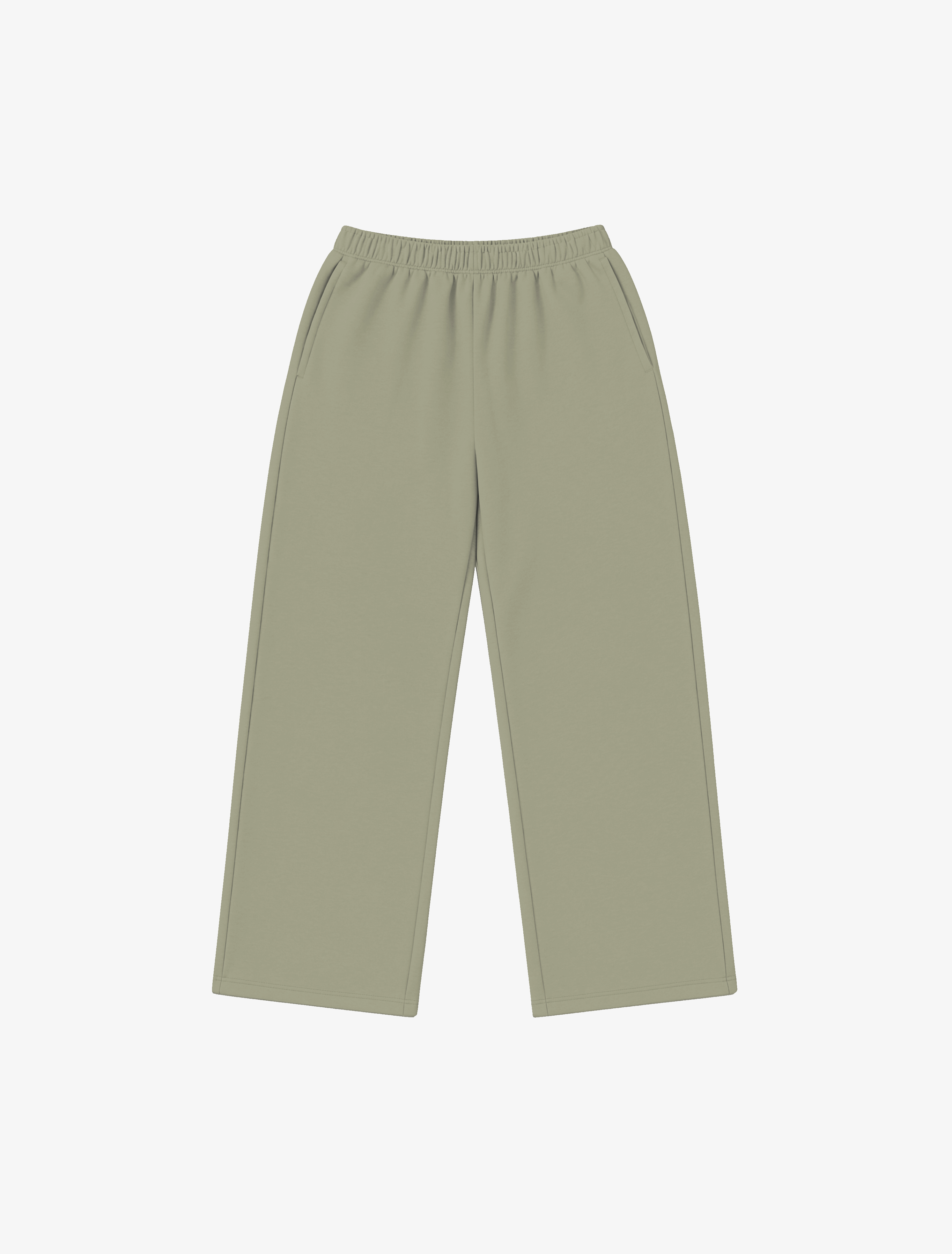 Nothing 400 Wide Leg Sweatpants | Moss-1