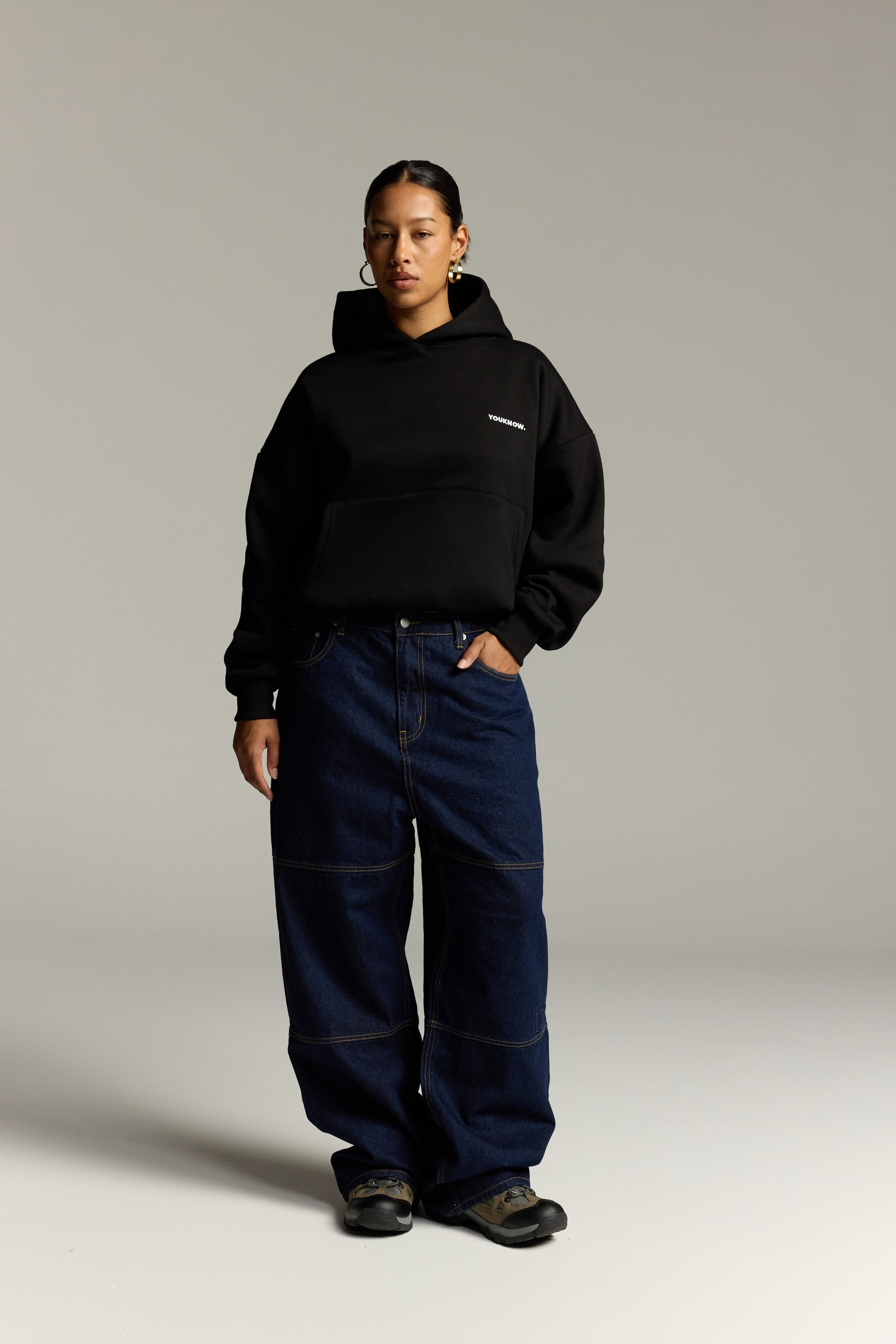Core Box Hoodie | Black-4