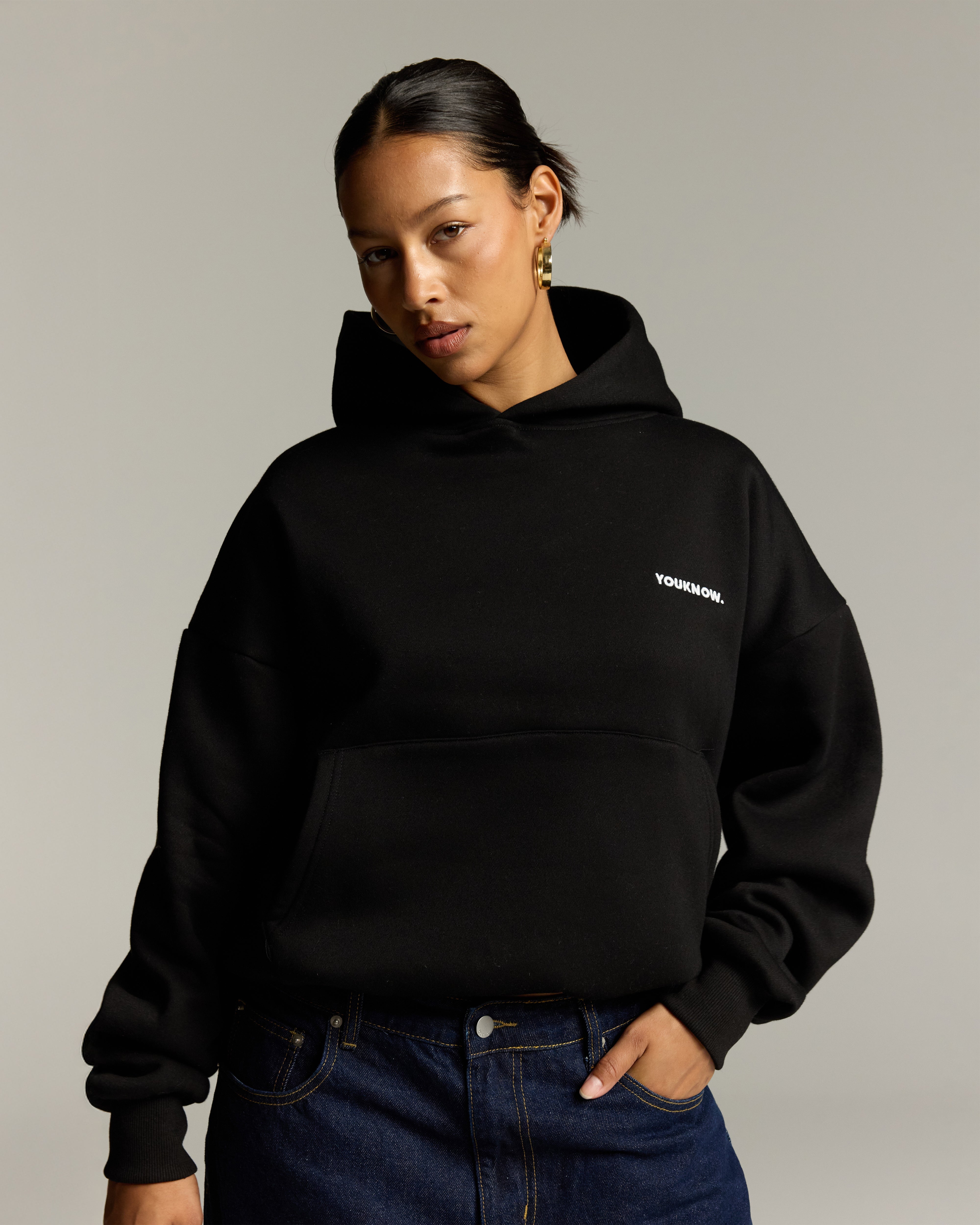 Core Box Hoodie | Black-3