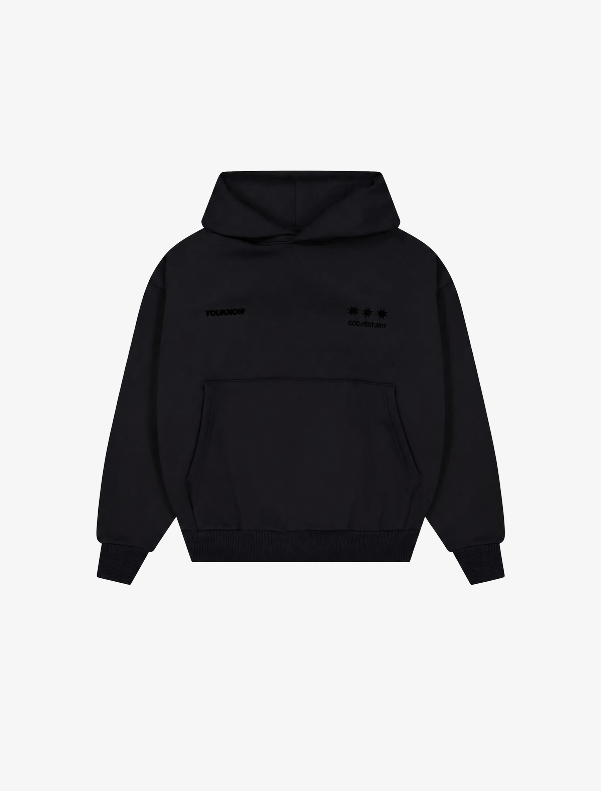 Big Back Hoodie | Black/Black-6