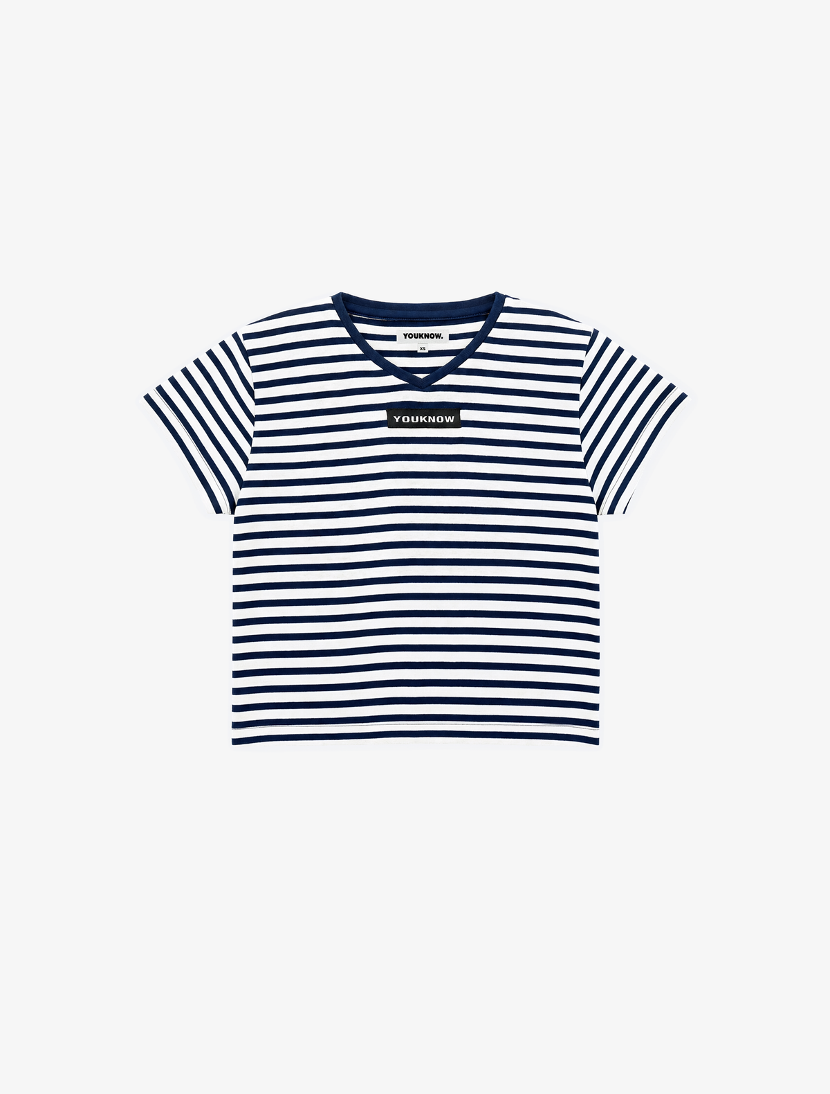Relaxed Baby Tee | Blue Stripe-6
