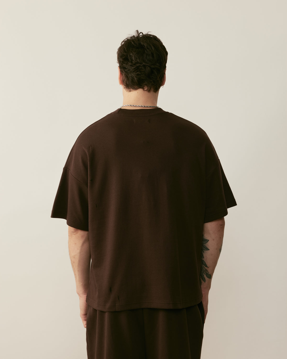 Core Essentials Box Tee | Brown-3