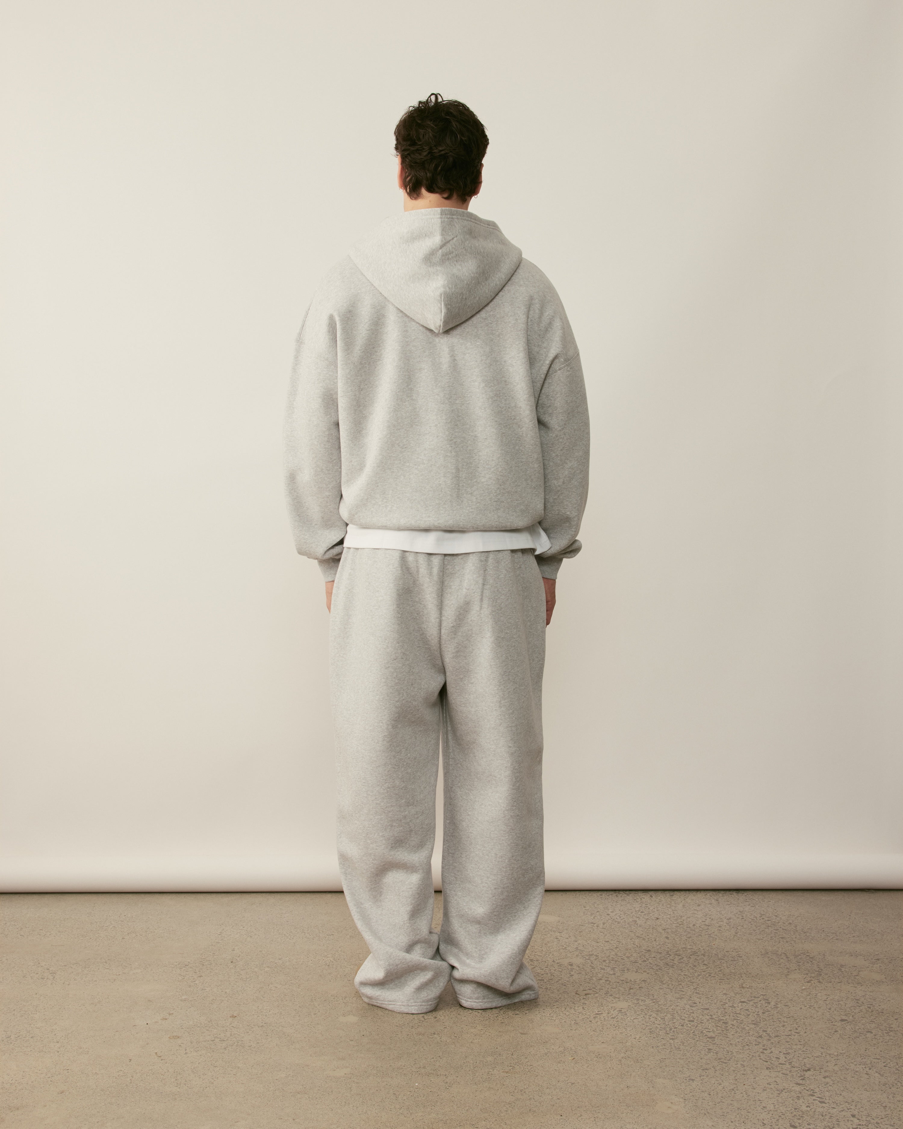 Core Essentials Wide Leg Pants | Heather Grey-4