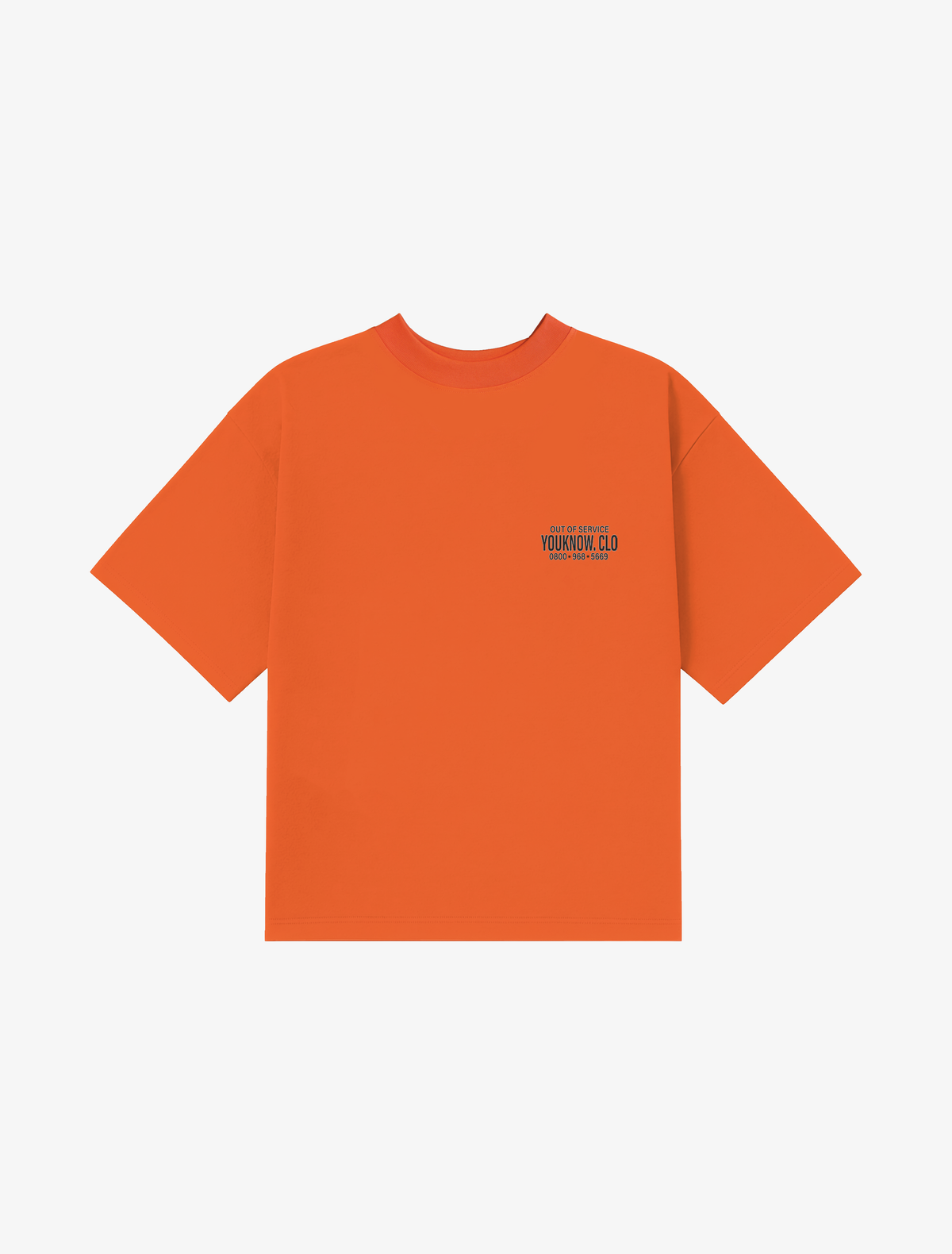 Out Of Service Box Tee | Orange-5