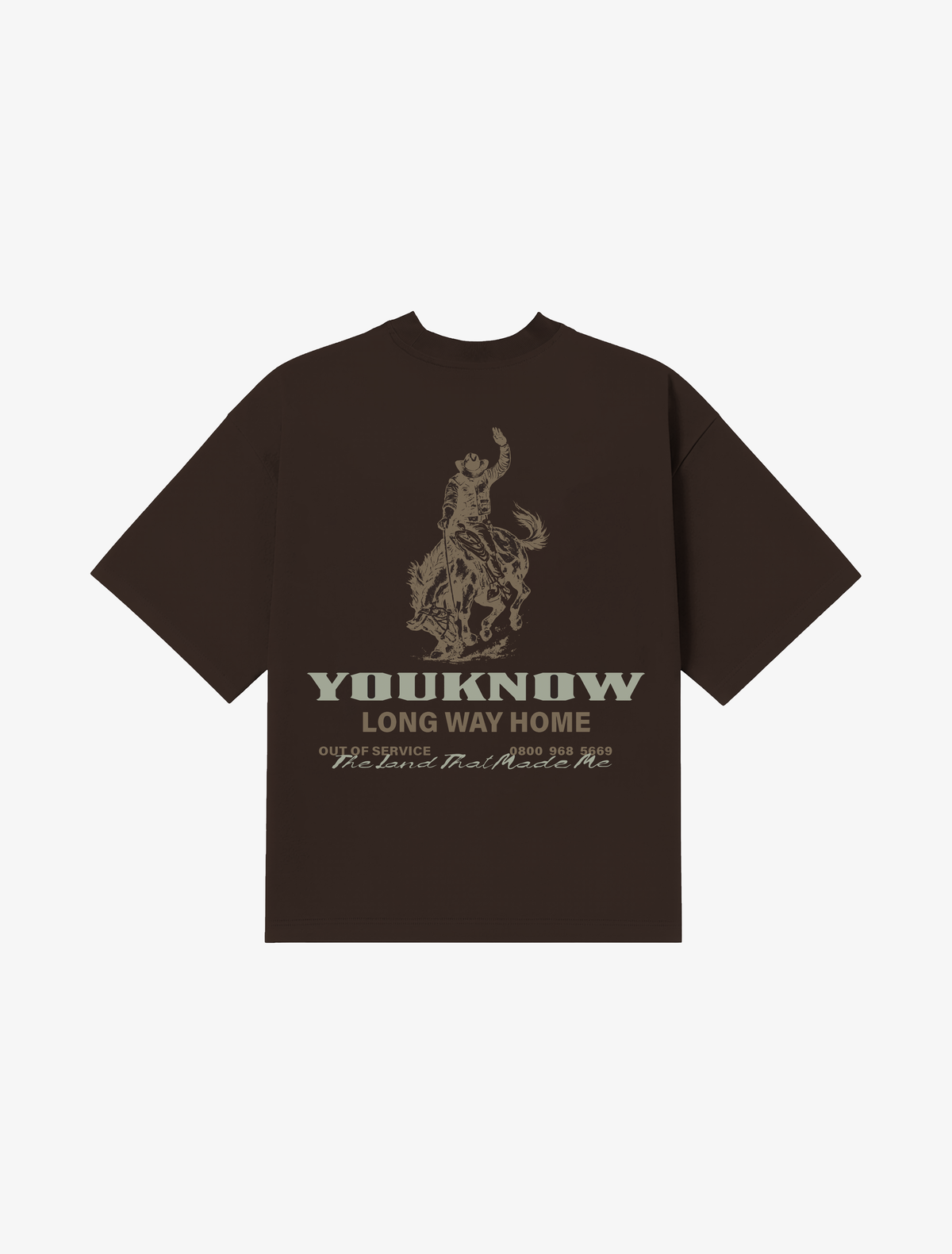 Riders Relaxed Tee | Brown