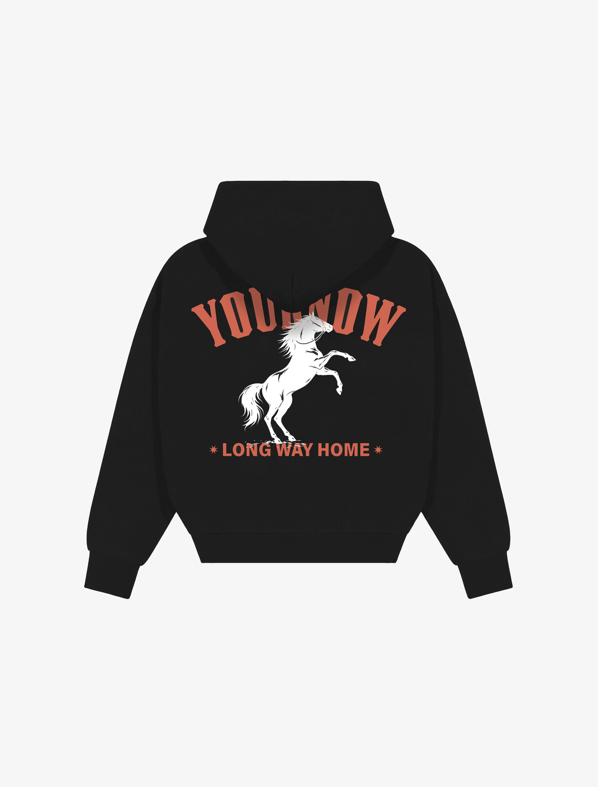 Stallion Box Vintage Hoodie | Black-1