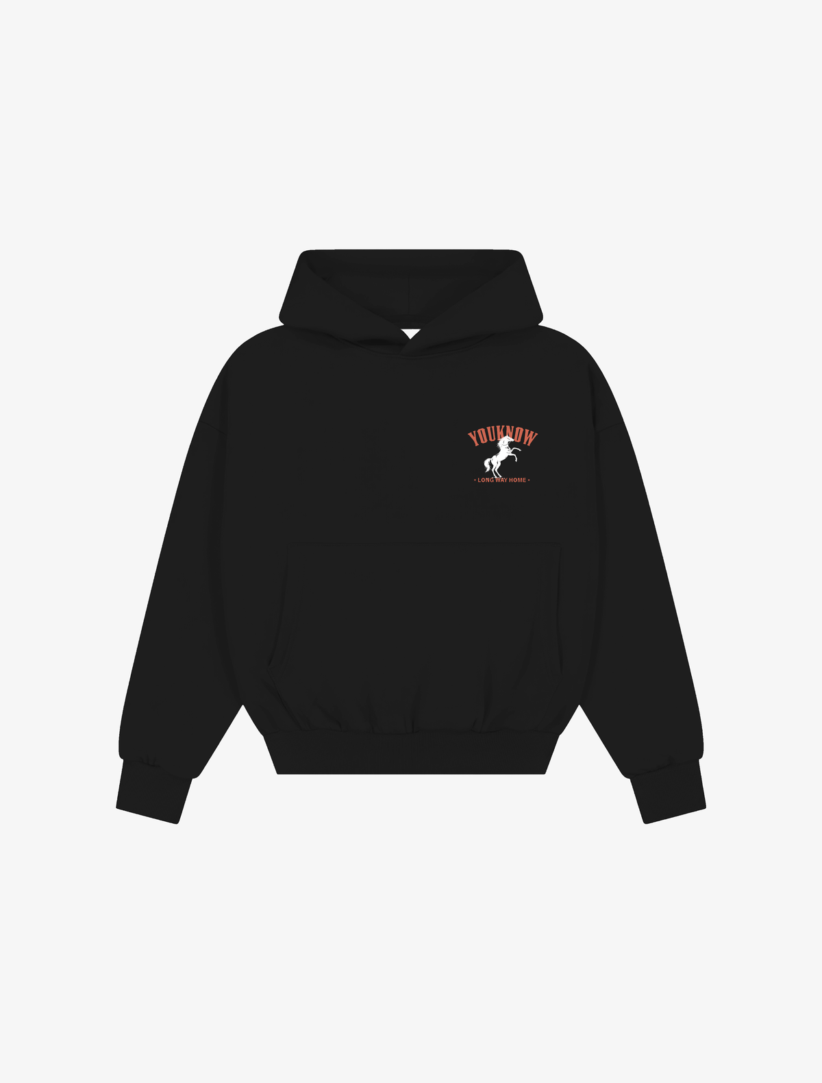 Stallion Box Vintage Hoodie | Black-6