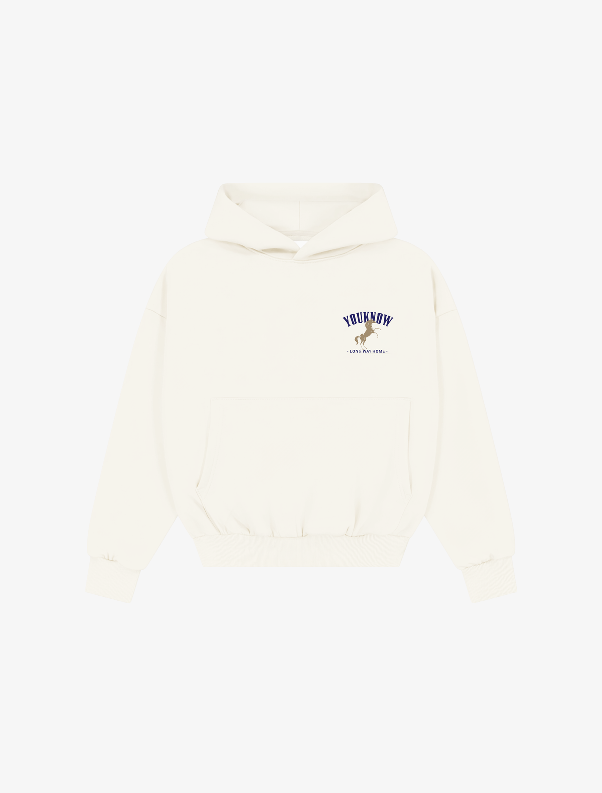Stallion Box Vintage Hoodie | White-5